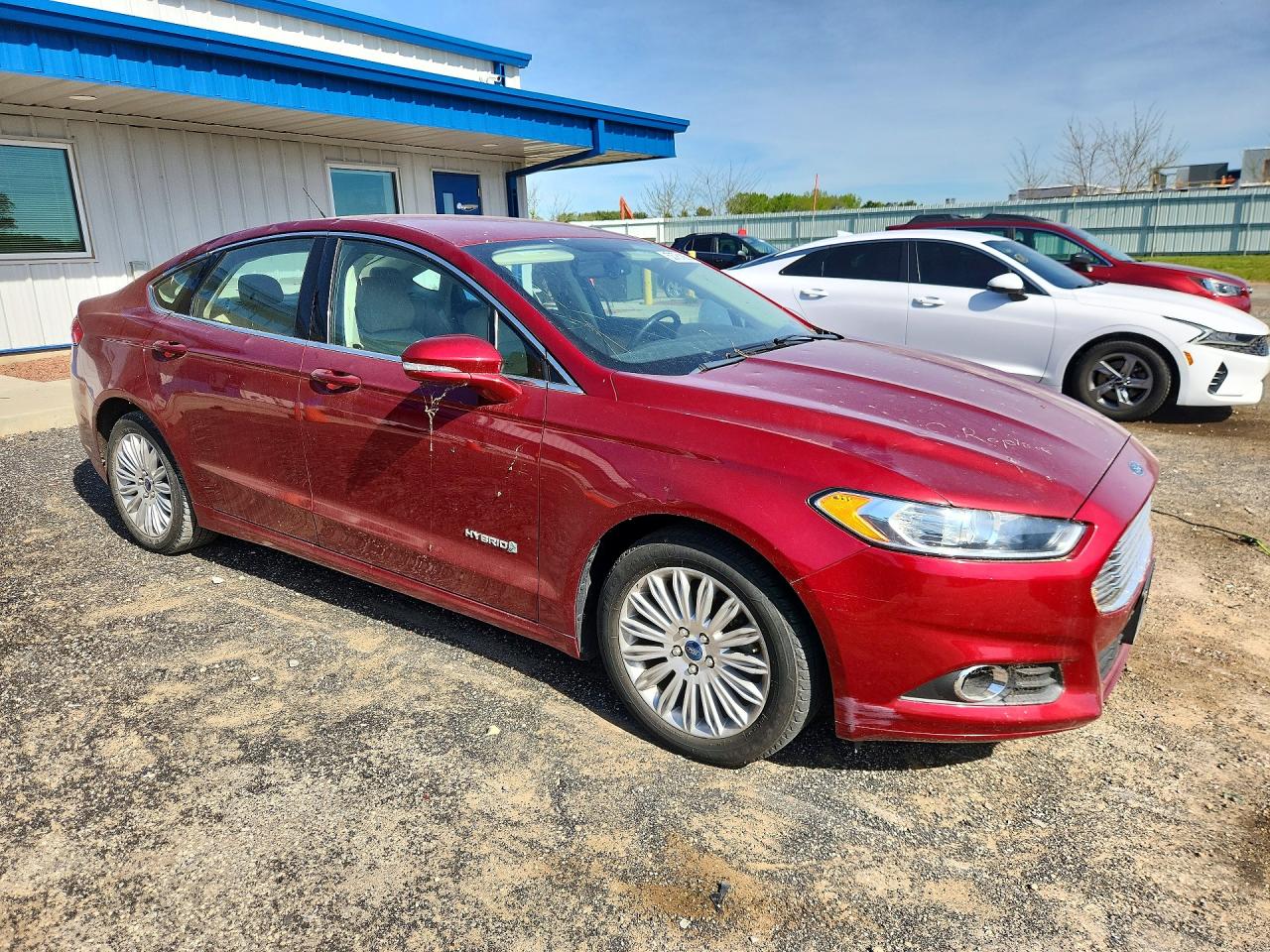 2014 Ford Fusion Se Hybrid Red vin: 3FA6P0LU3ER210917