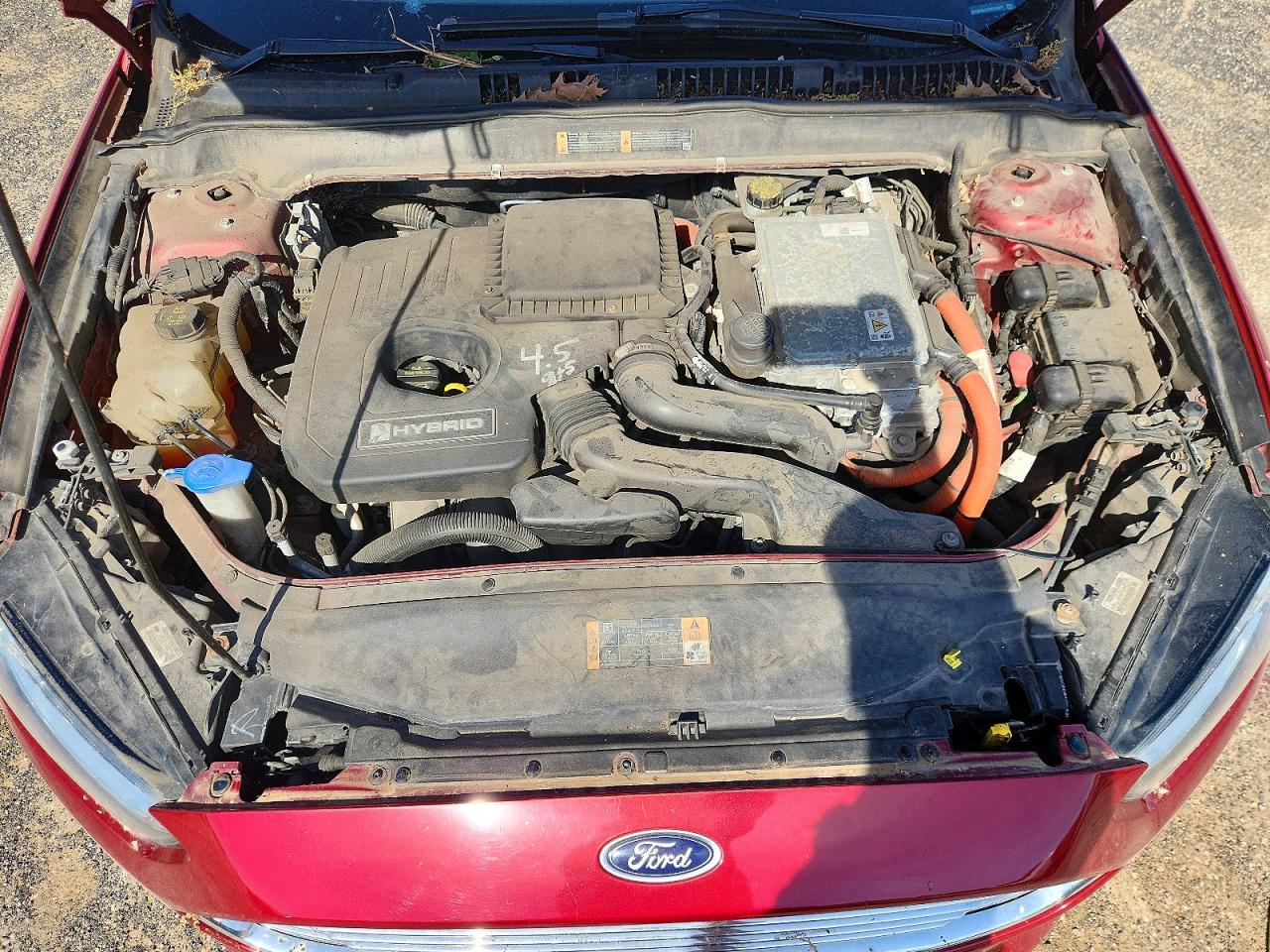 2014 Ford Fusion Se Hybrid Red vin: 3FA6P0LU3ER210917