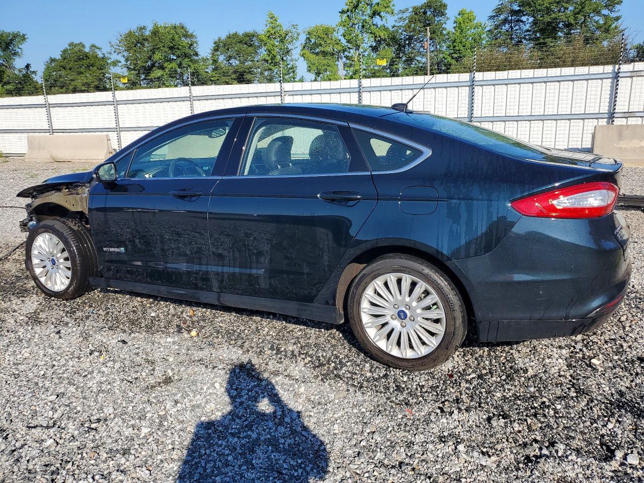 2014 Ford Fusion Se Hybrid Black vin: 3FA6P0LU3ER224106