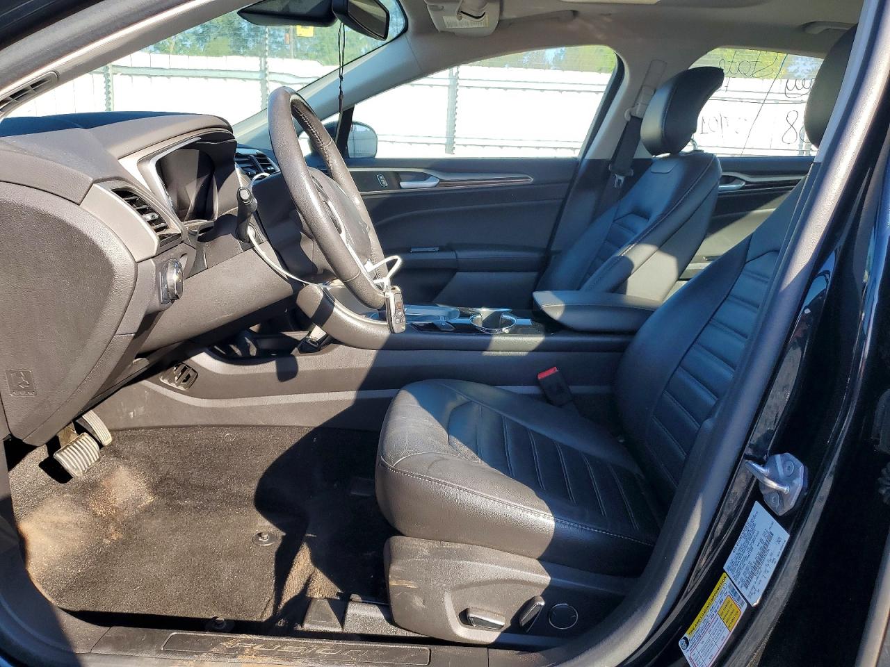 2014 Ford Fusion Se Hybrid Black vin: 3FA6P0LU3ER224106