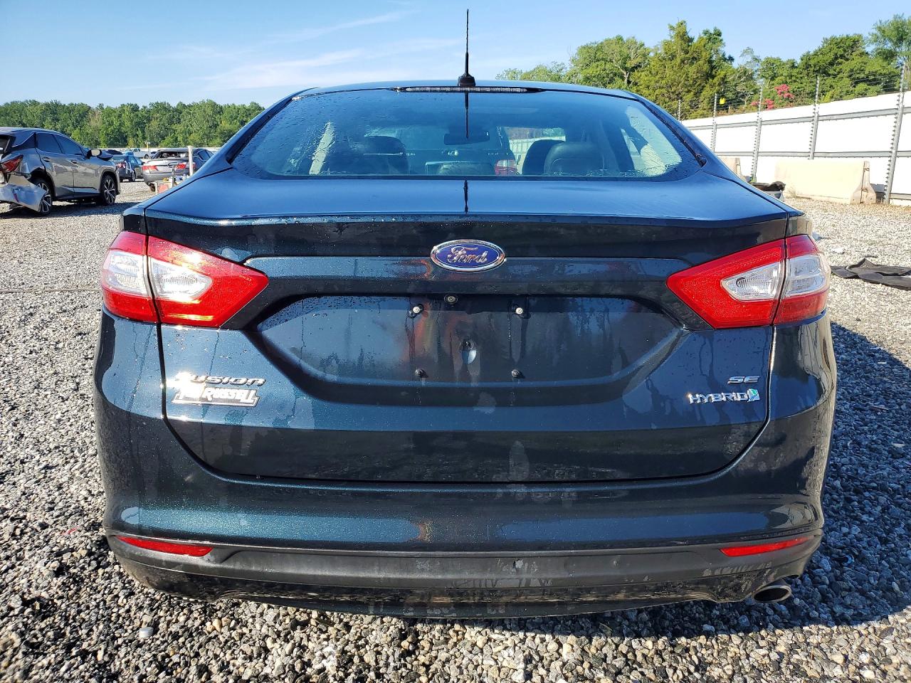 2014 Ford Fusion Se Hybrid Black vin: 3FA6P0LU3ER224106