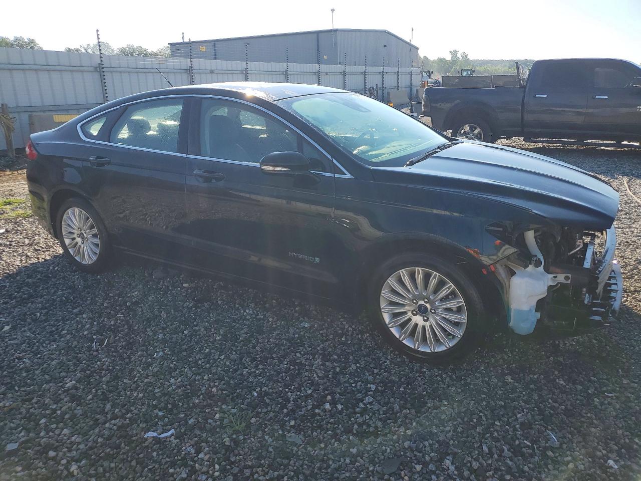 2014 Ford Fusion Se Hybrid Black vin: 3FA6P0LU3ER224106