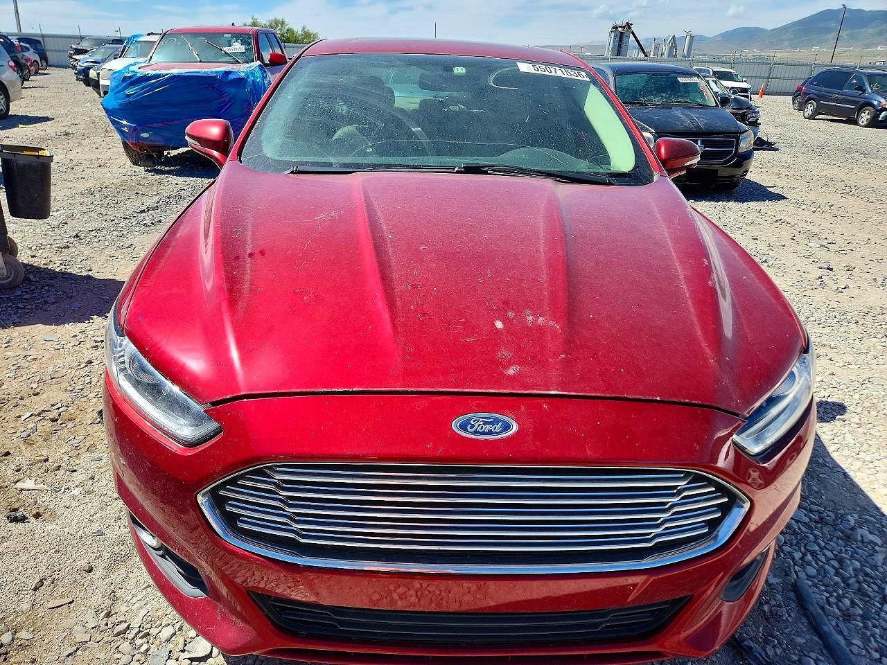 2014 Ford Fusion Se Hybrid Burgundy vin: 3FA6P0LU3ER256439