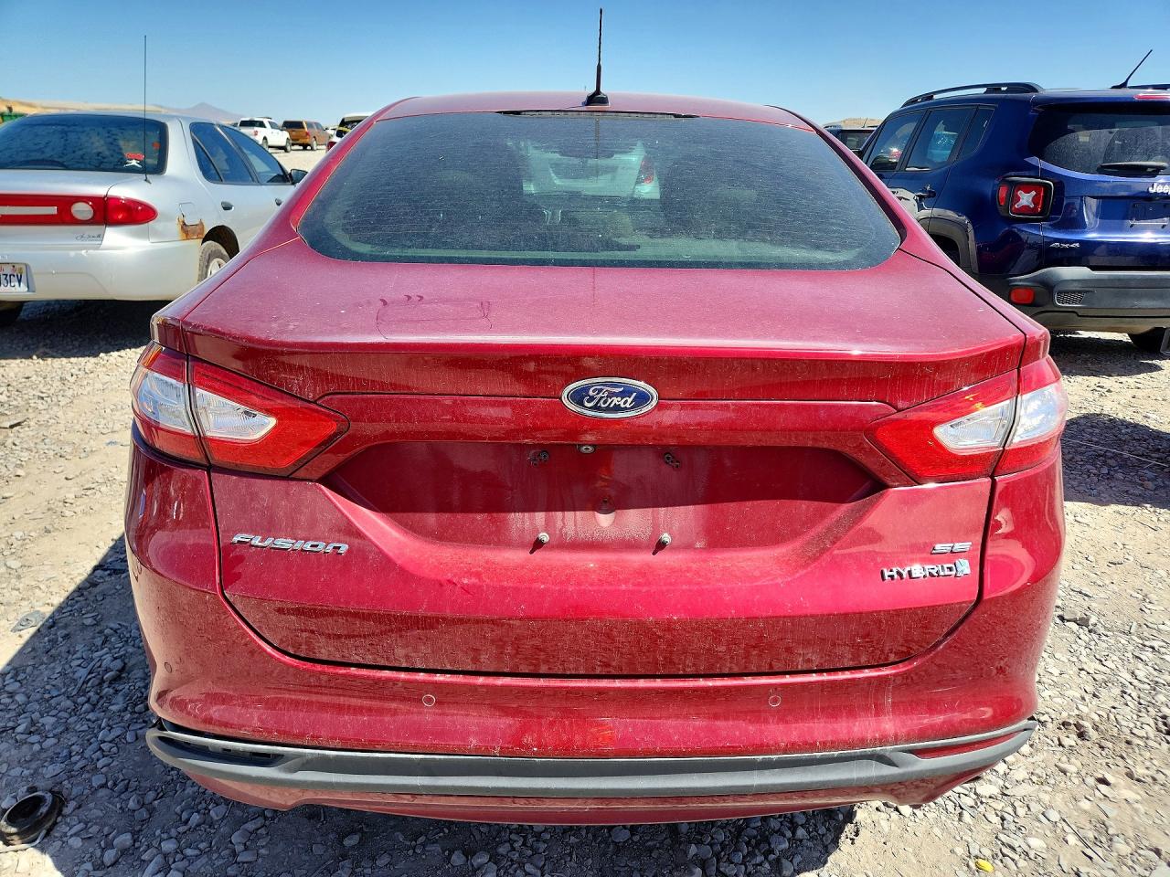 2014 Ford Fusion Se Hybrid Burgundy vin: 3FA6P0LU3ER256439