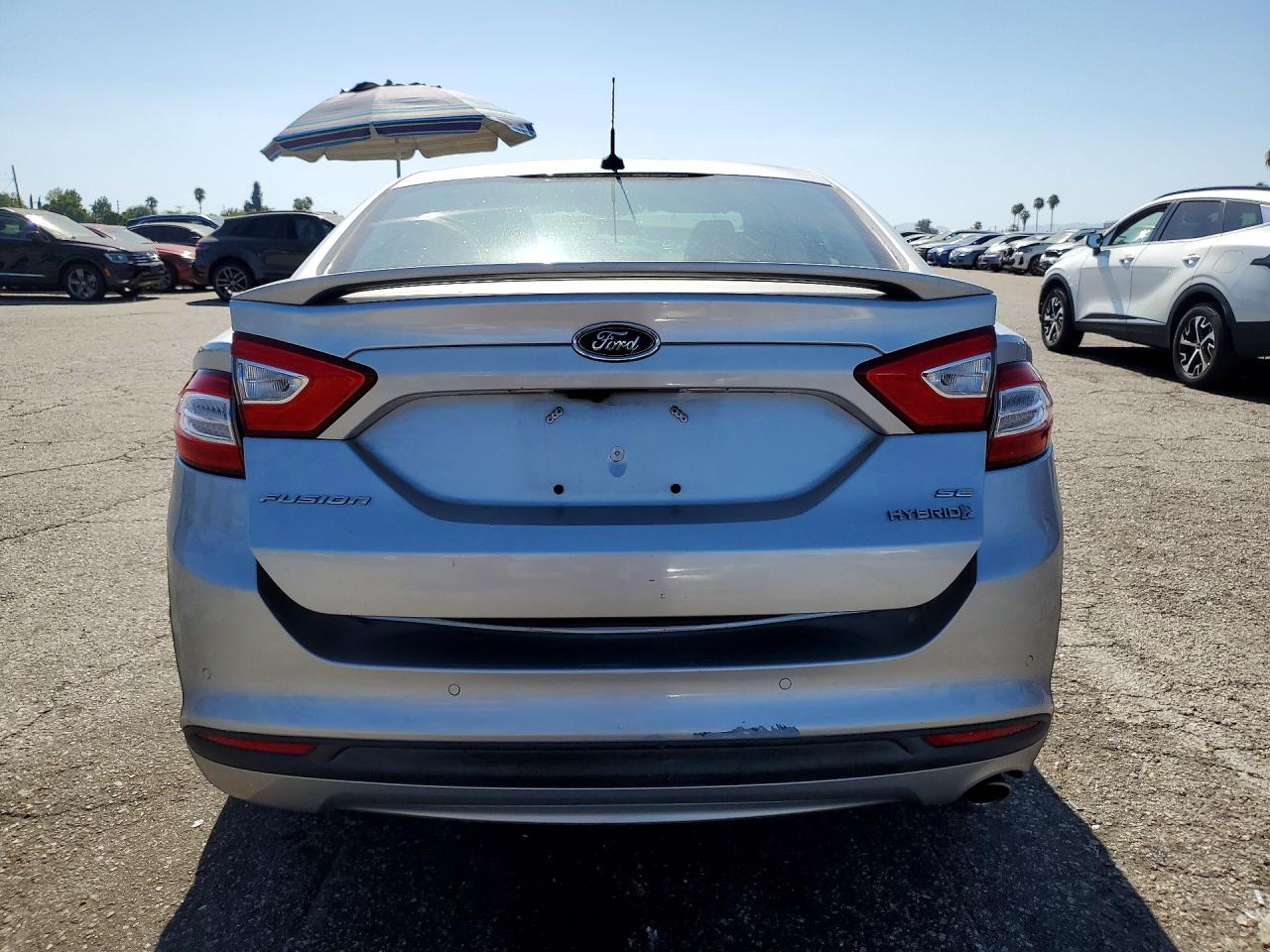 2014 Ford Fusion Se Hybrid Silver vin: 3FA6P0LU3ER292471