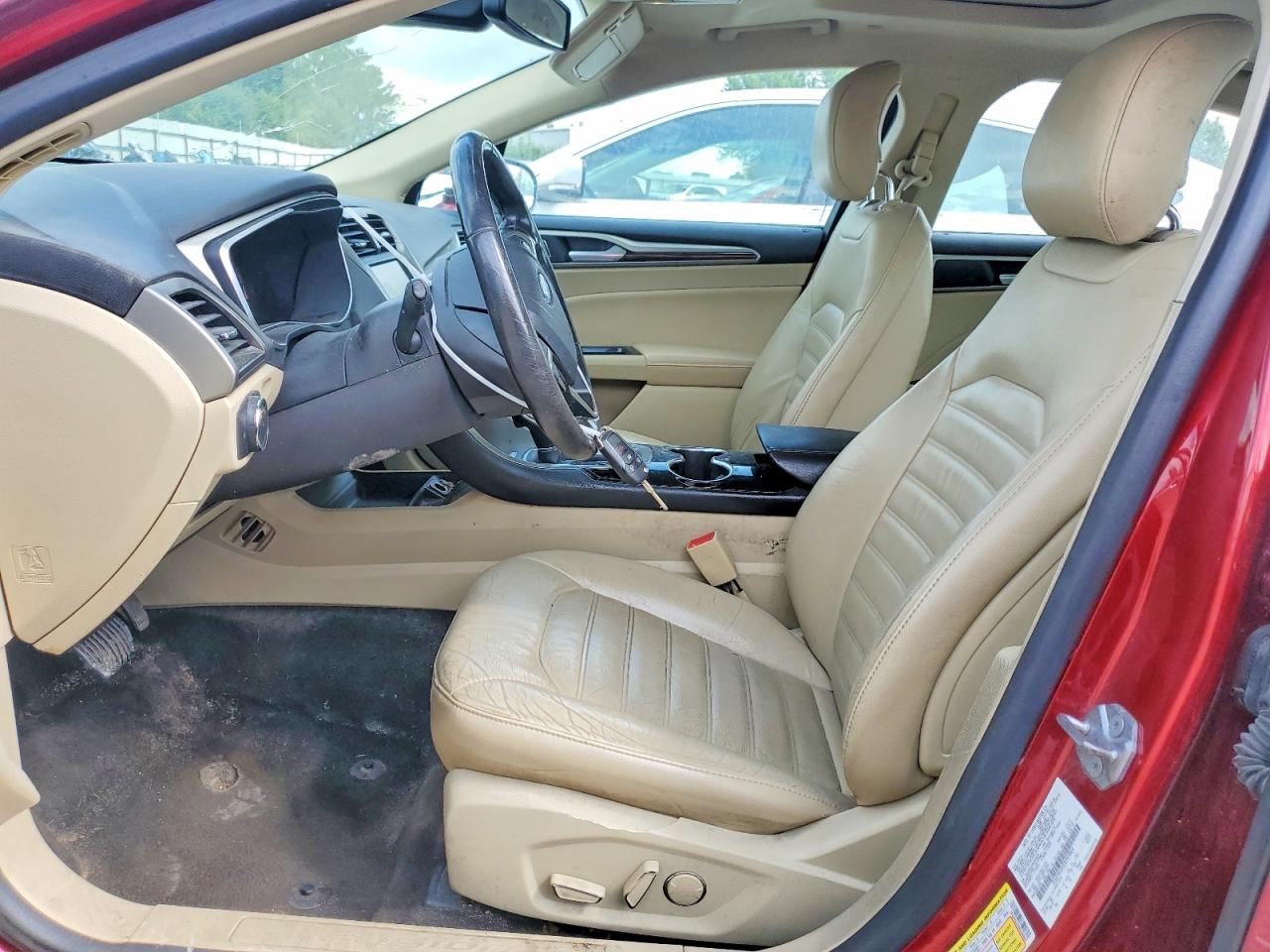 2014 Ford Fusion Se Hybrid Red vin: 3FA6P0LU3ER295869