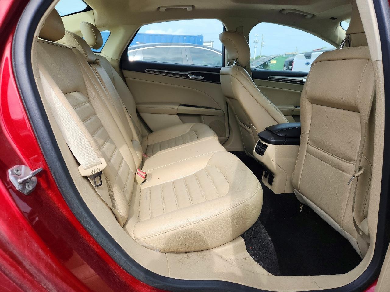 2014 Ford Fusion Se Hybrid Red vin: 3FA6P0LU3ER295869