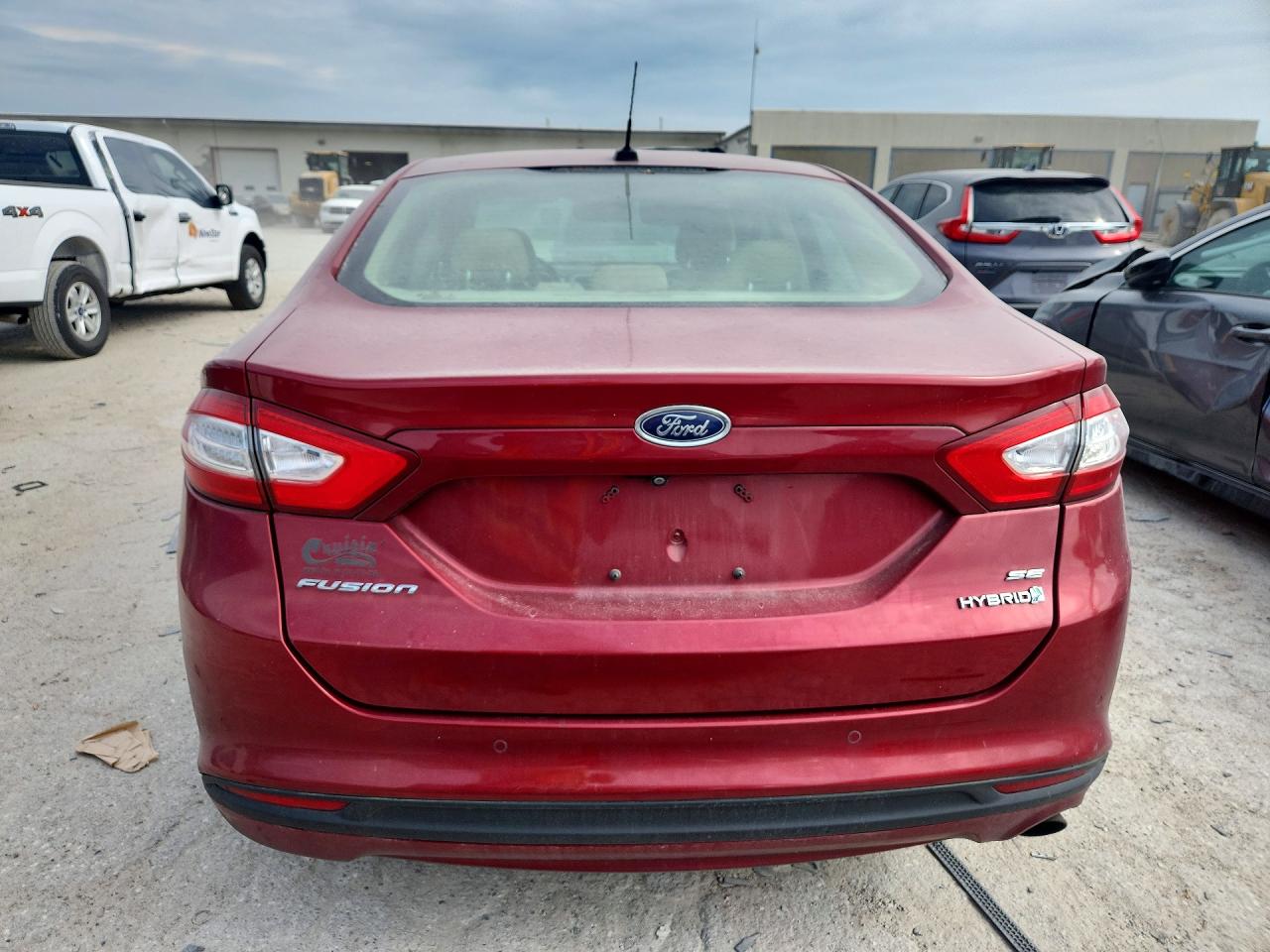 2014 Ford Fusion Se Hybrid Red vin: 3FA6P0LU3ER295869