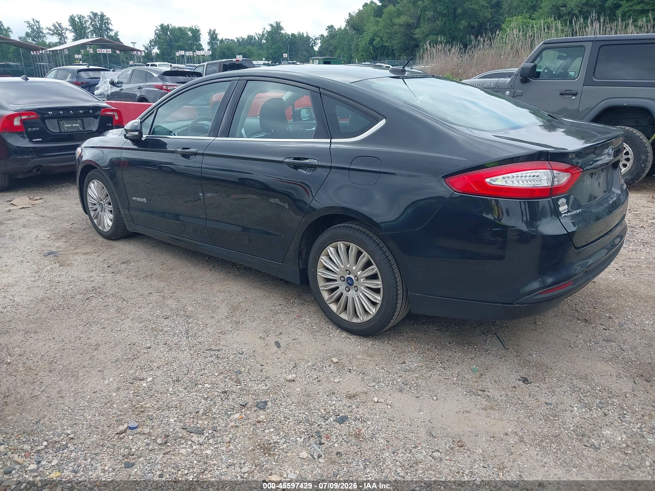 2014 Ford Fusion Hybrid Se Black vin: 3FA6P0LU3ER350868
