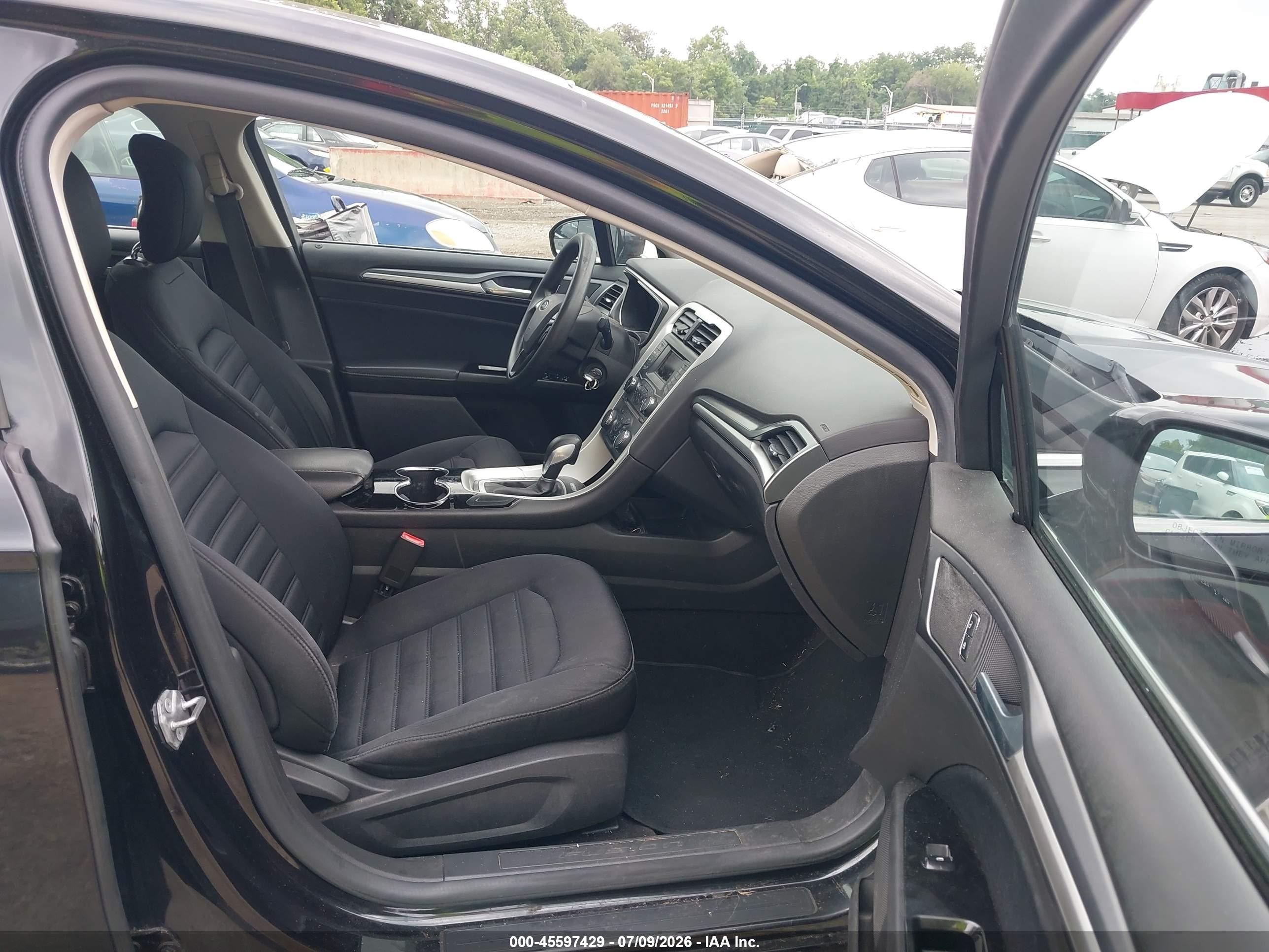 2014 Ford Fusion Hybrid Se Black vin: 3FA6P0LU3ER350868