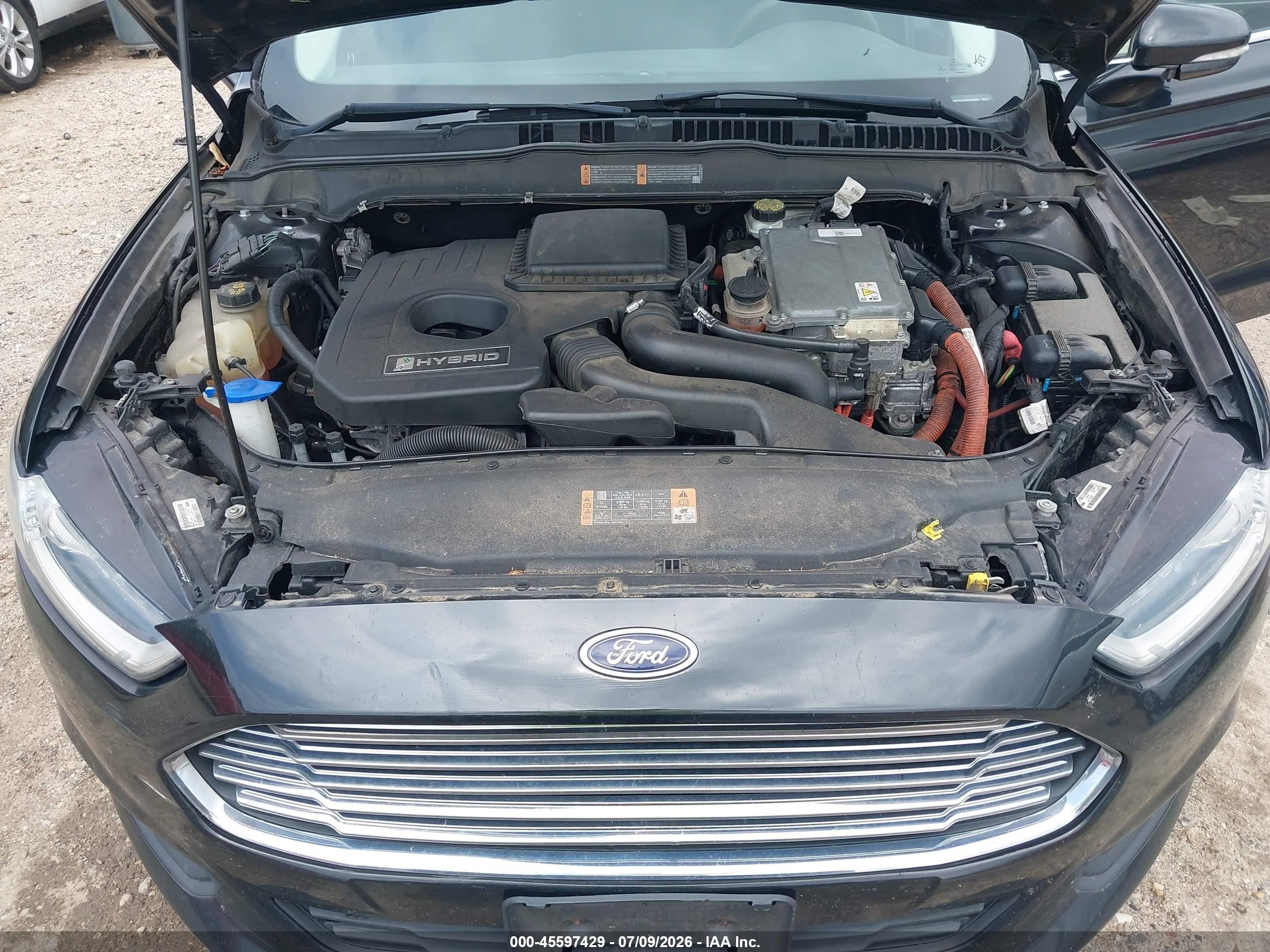 2014 Ford Fusion Hybrid Se Black vin: 3FA6P0LU3ER350868