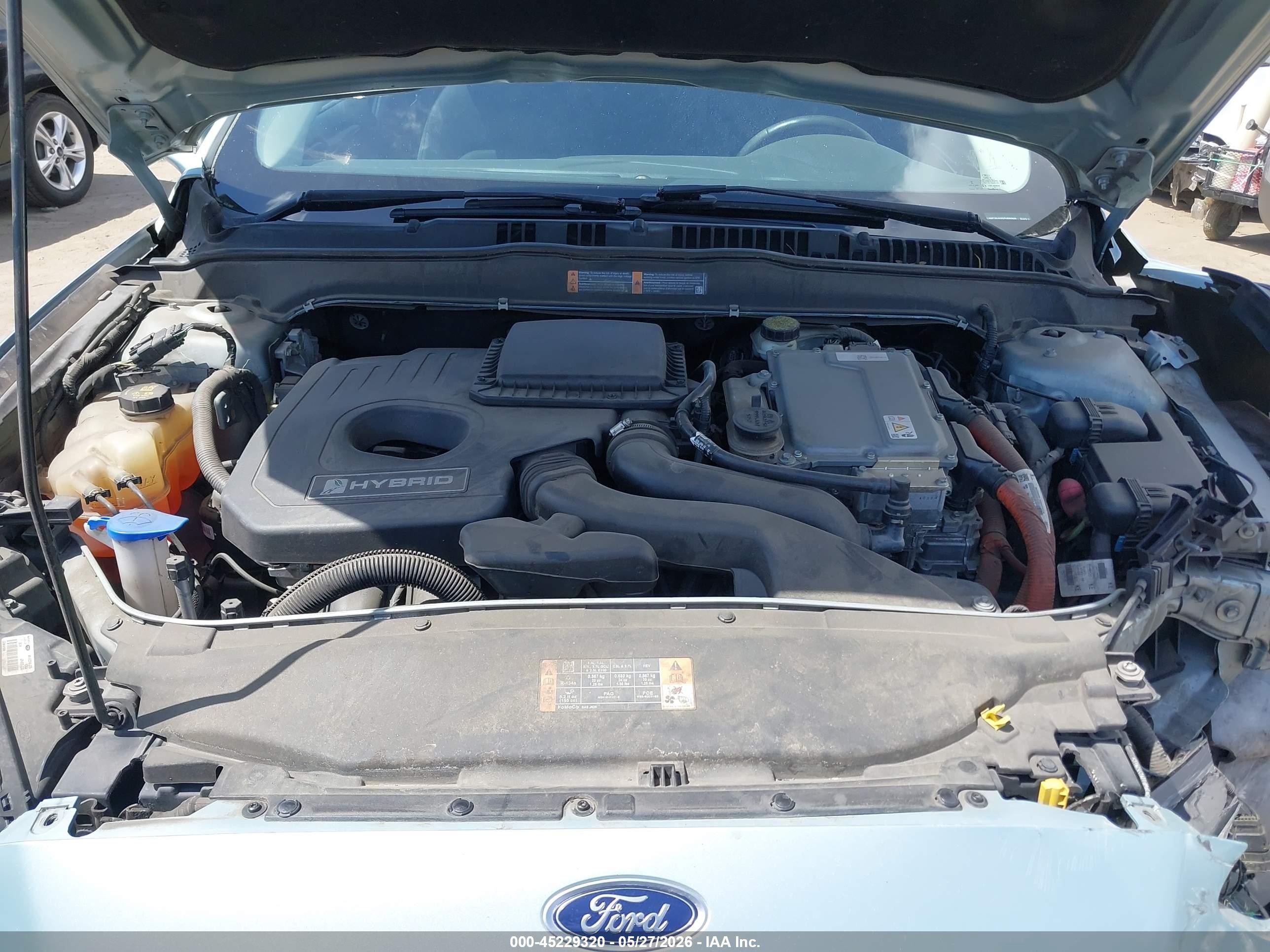 2014 Ford Fusion Hybrid Se Бирюзовый vin: 3FA6P0LU3ER366469