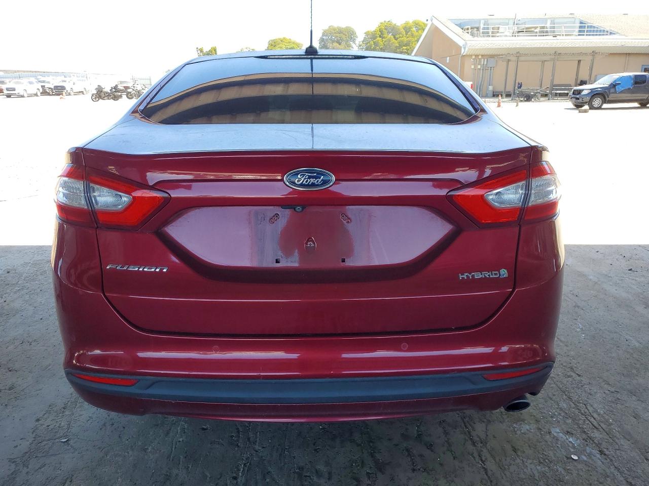 2014 Ford Fusion Se Hybrid Red vin: 3FA6P0LU3ER366780