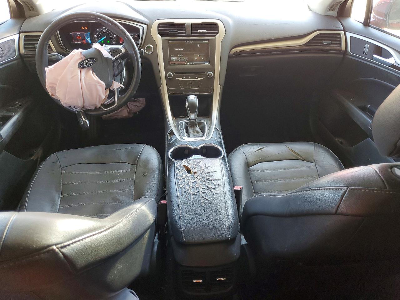 2014 Ford Fusion Se Hybrid Red vin: 3FA6P0LU3ER366780