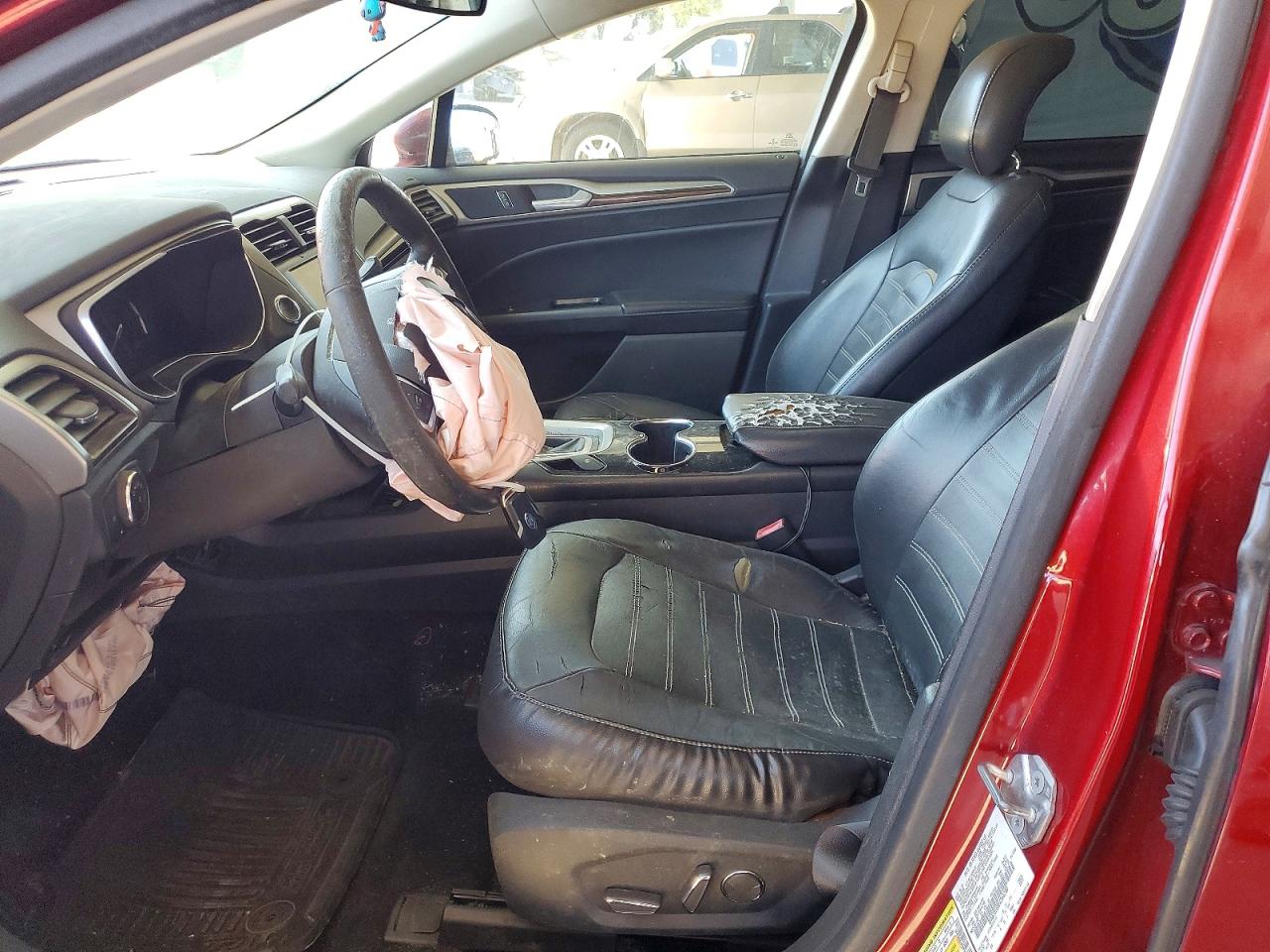2014 Ford Fusion Se Hybrid Red vin: 3FA6P0LU3ER366780