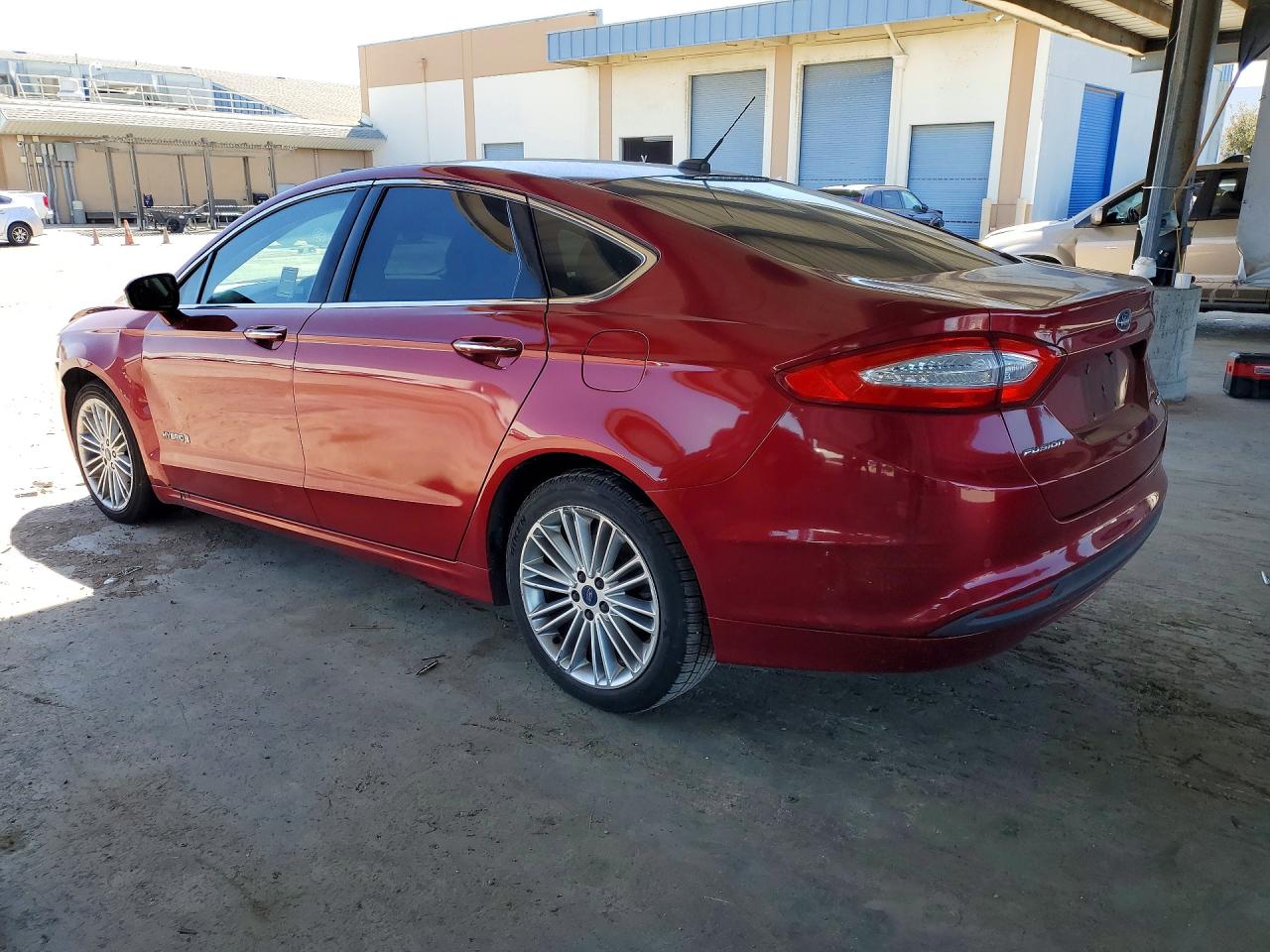 2014 Ford Fusion Se Hybrid Red vin: 3FA6P0LU3ER366780