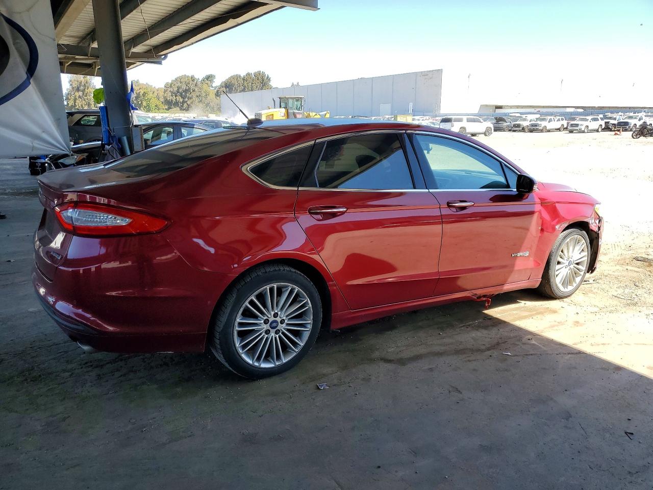 2014 Ford Fusion Se Hybrid Red vin: 3FA6P0LU3ER366780