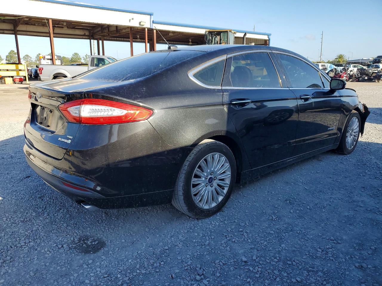 2015 Ford Fusion Se Hybrid Black vin: 3FA6P0LU3FR157556