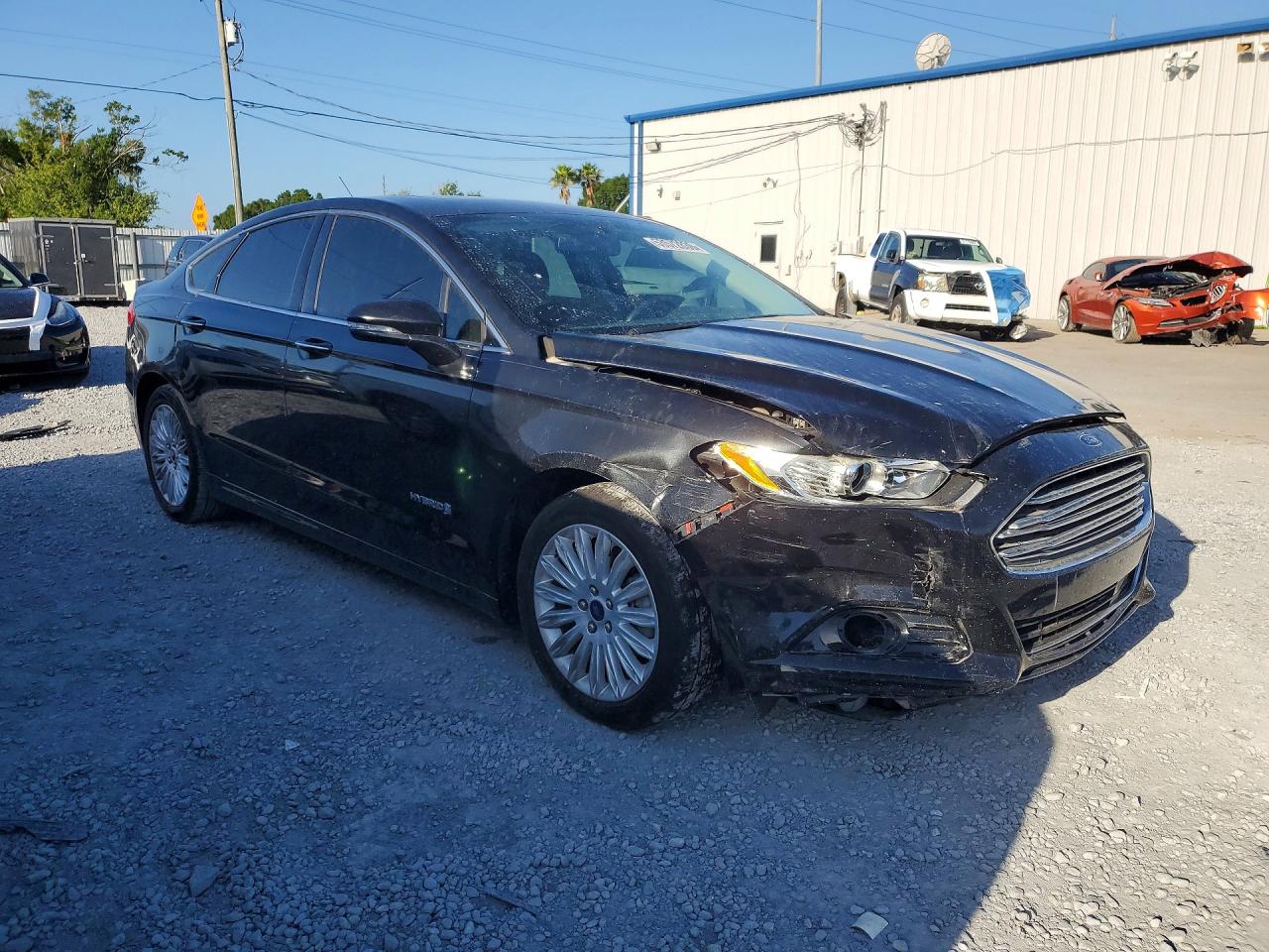 2015 Ford Fusion Se Hybrid Black vin: 3FA6P0LU3FR157556