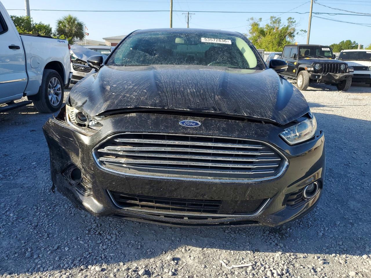 2015 Ford Fusion Se Hybrid Black vin: 3FA6P0LU3FR157556