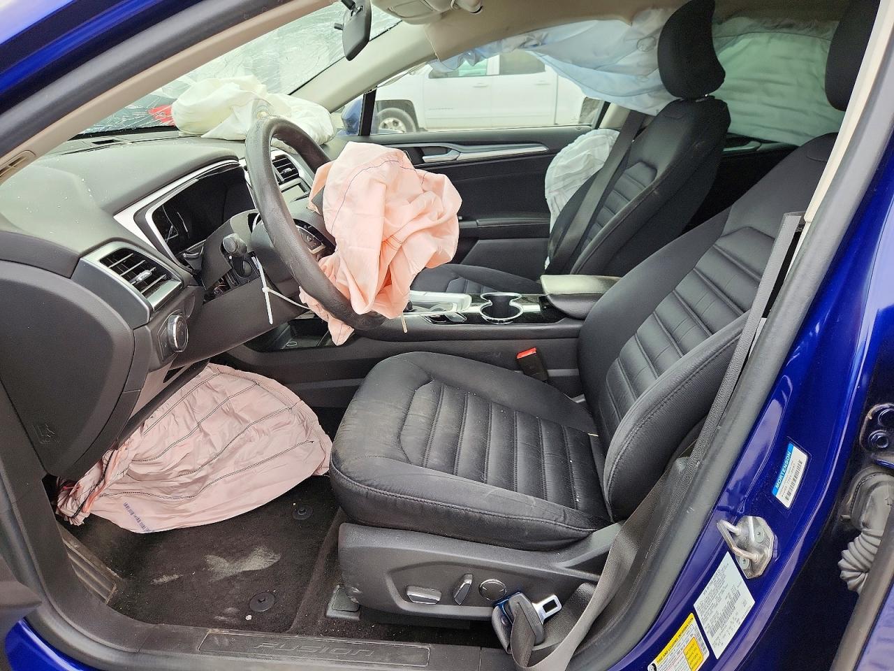 2015 Ford Fusion Se Hybrid Blue vin: 3FA6P0LU3FR185048