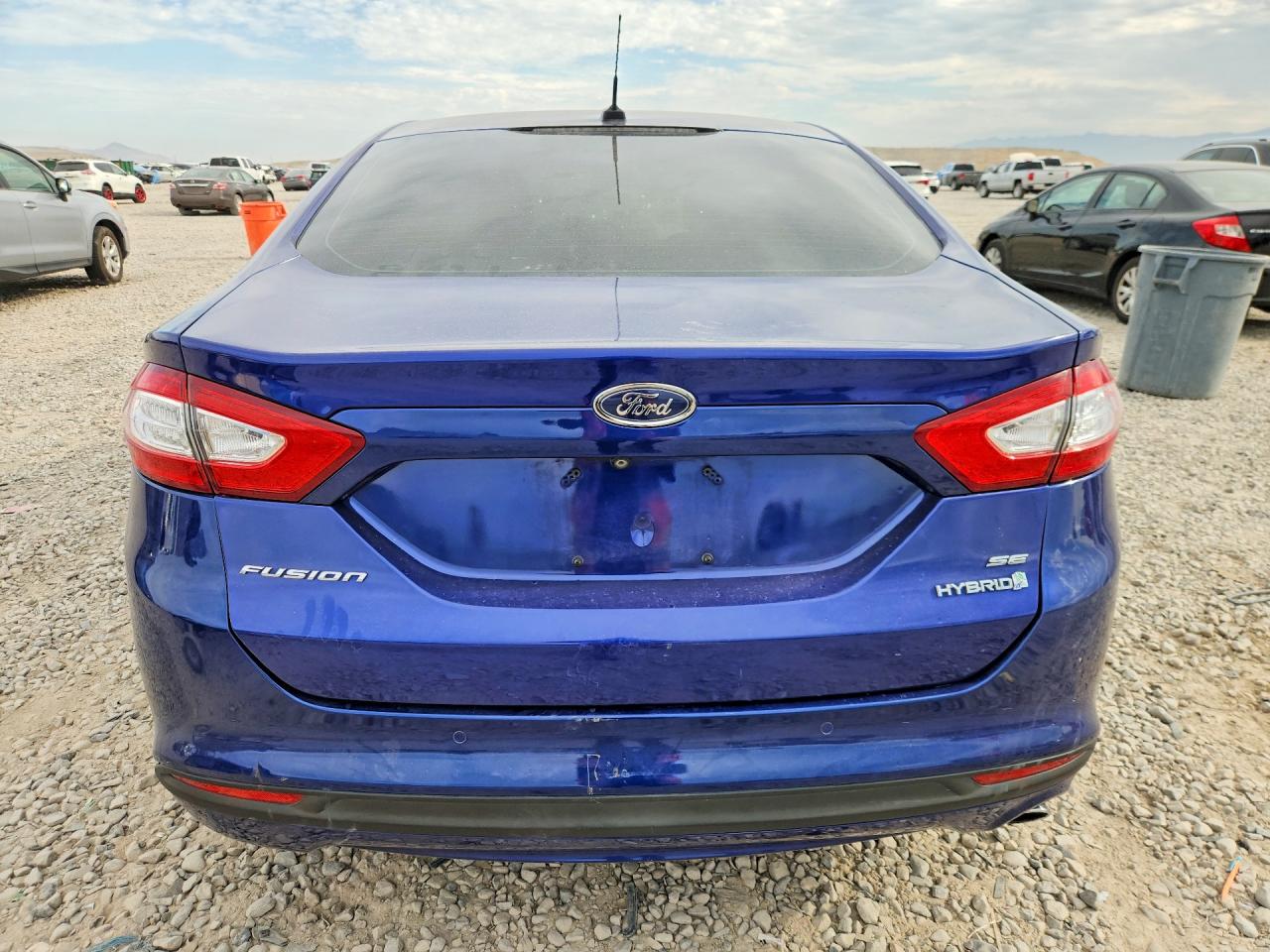 2015 Ford Fusion Se Hybrid Blue vin: 3FA6P0LU3FR185048