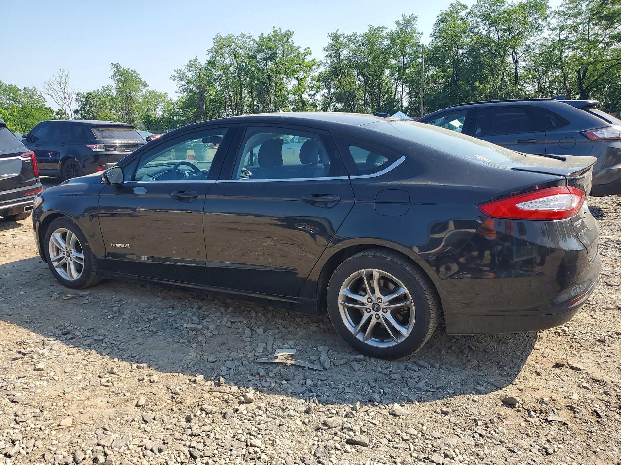 2015 Ford Fusion Se Hybrid Gray vin: 3FA6P0LU3FR224088