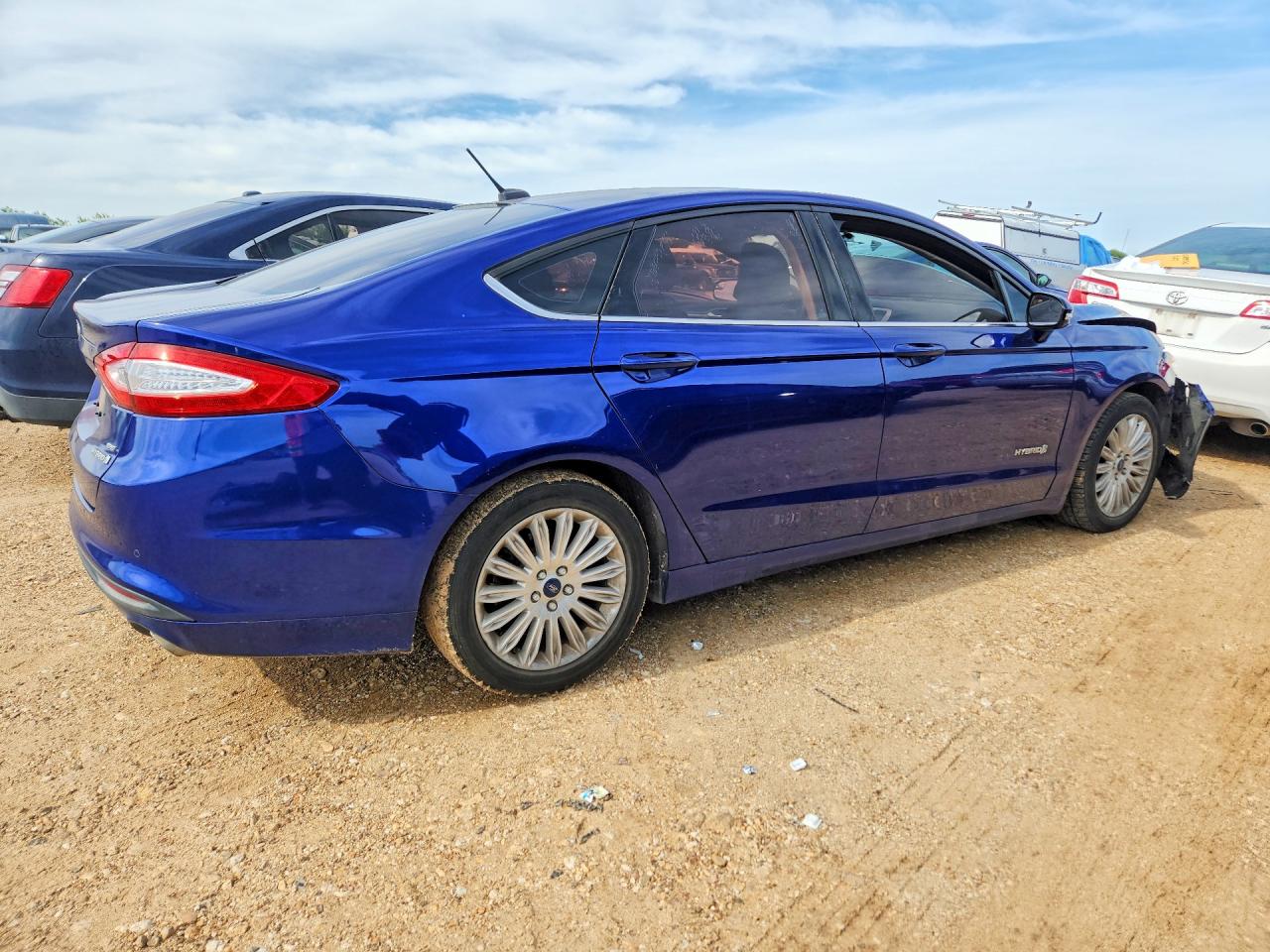 2015 Ford Fusion Se Hybrid Blue vin: 3FA6P0LU3FR266406