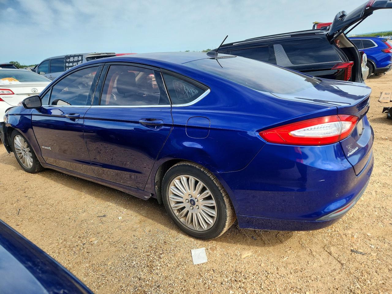 2015 Ford Fusion Se Hybrid Blue vin: 3FA6P0LU3FR266406