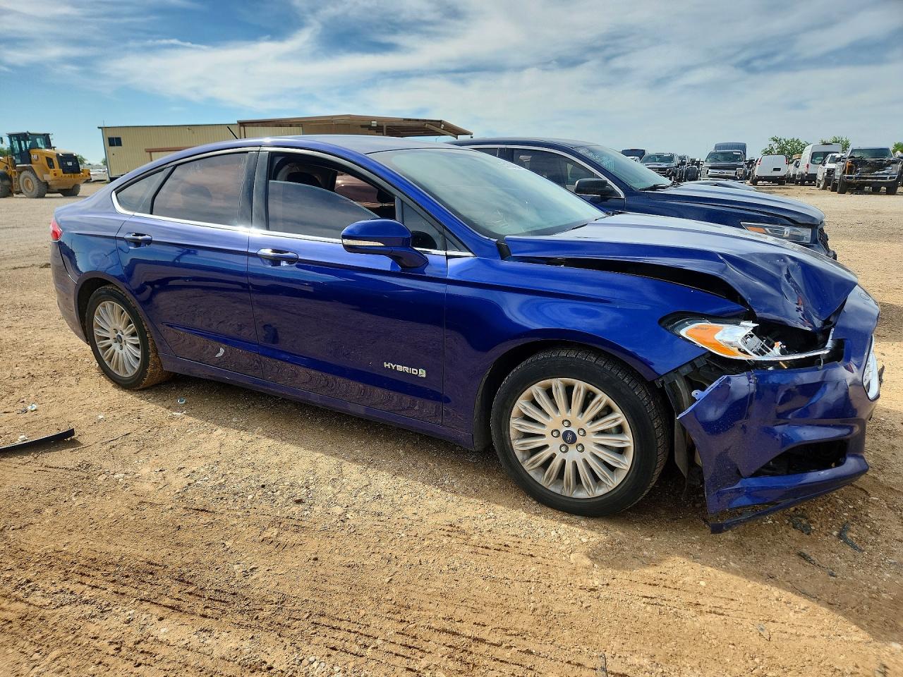 2015 Ford Fusion Se Hybrid Blue vin: 3FA6P0LU3FR266406