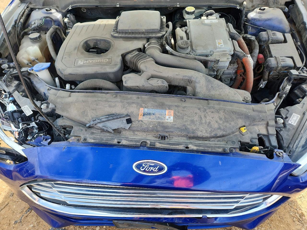 2015 Ford Fusion Se Hybrid Blue vin: 3FA6P0LU3FR266406