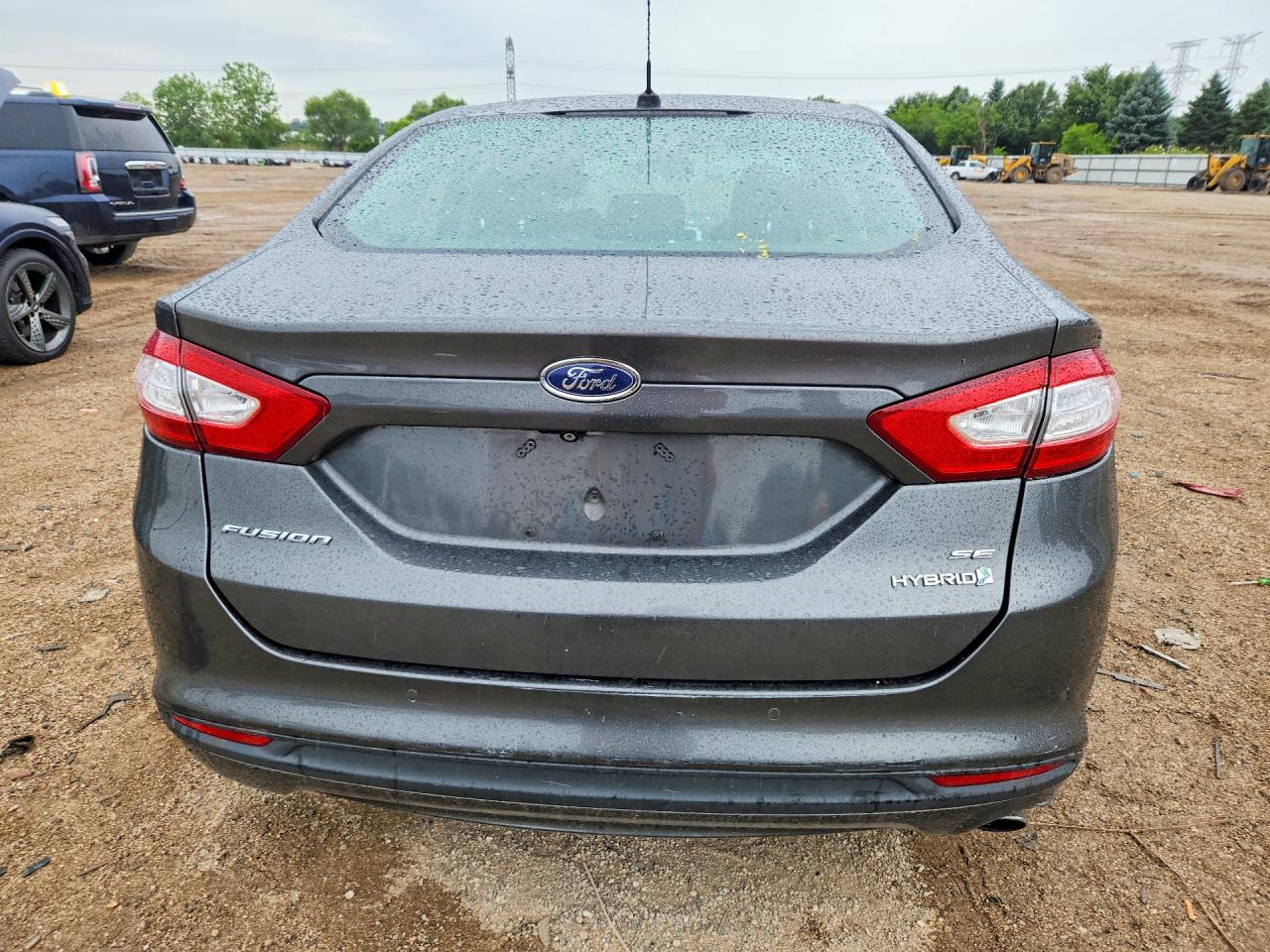 2015 Ford Fusion Se Hybrid Gray vin: 3FA6P0LU3FR266874