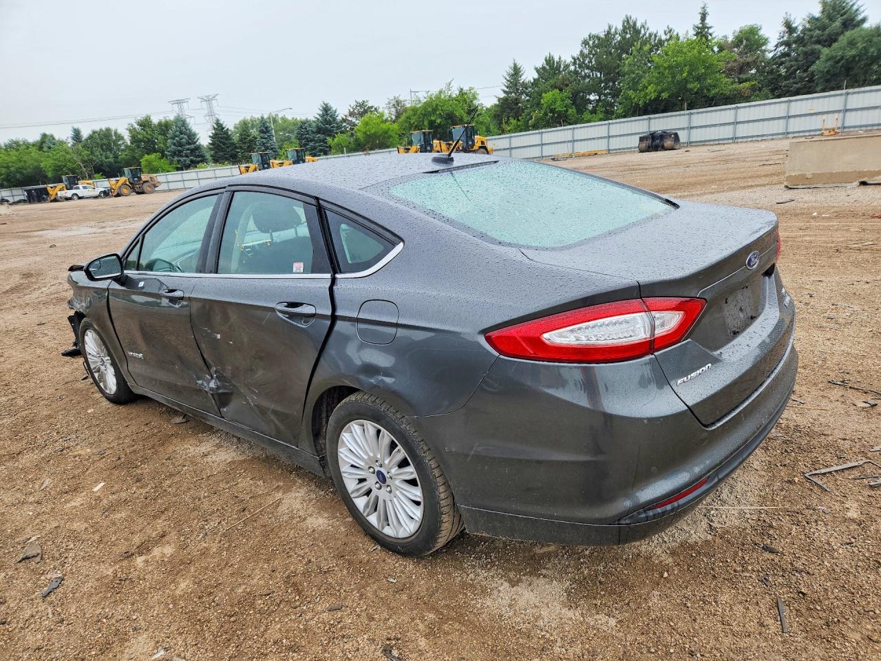 2015 Ford Fusion Se Hybrid Gray vin: 3FA6P0LU3FR266874
