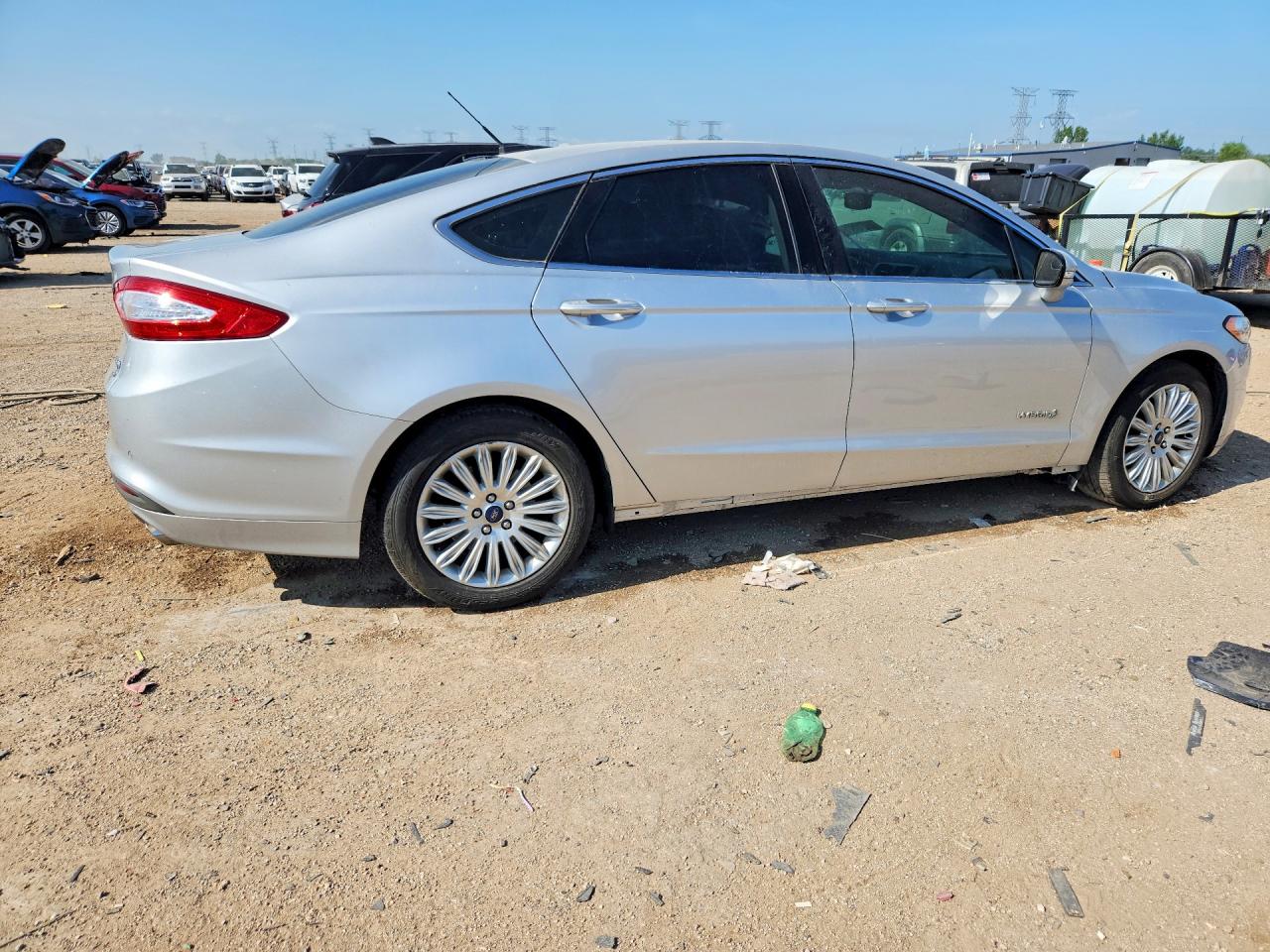 2015 Ford Fusion Se Hybrid Silver vin: 3FA6P0LU3FR292777