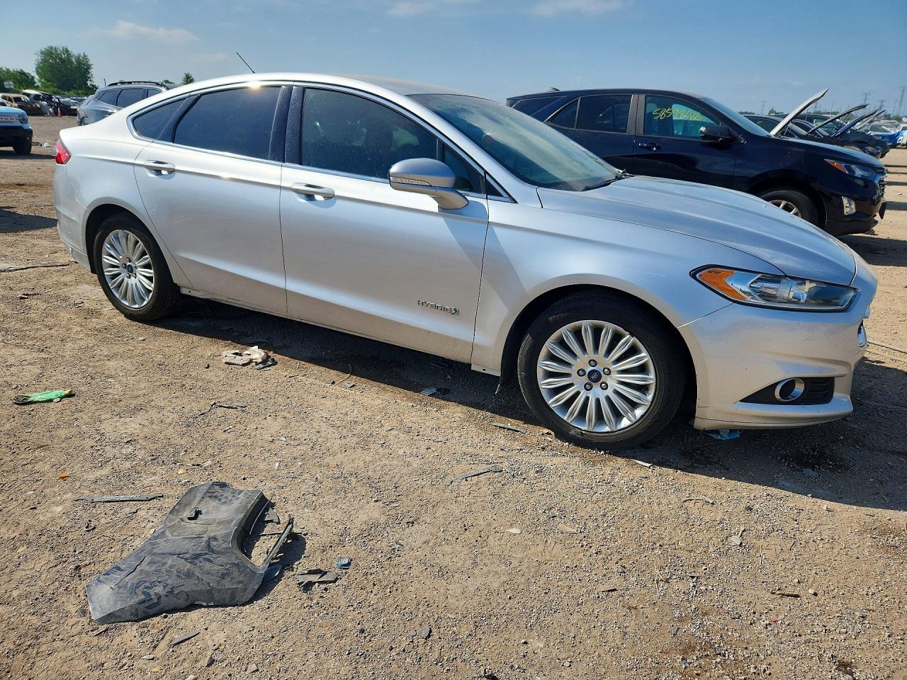 2015 Ford Fusion Se Hybrid Silver vin: 3FA6P0LU3FR292777