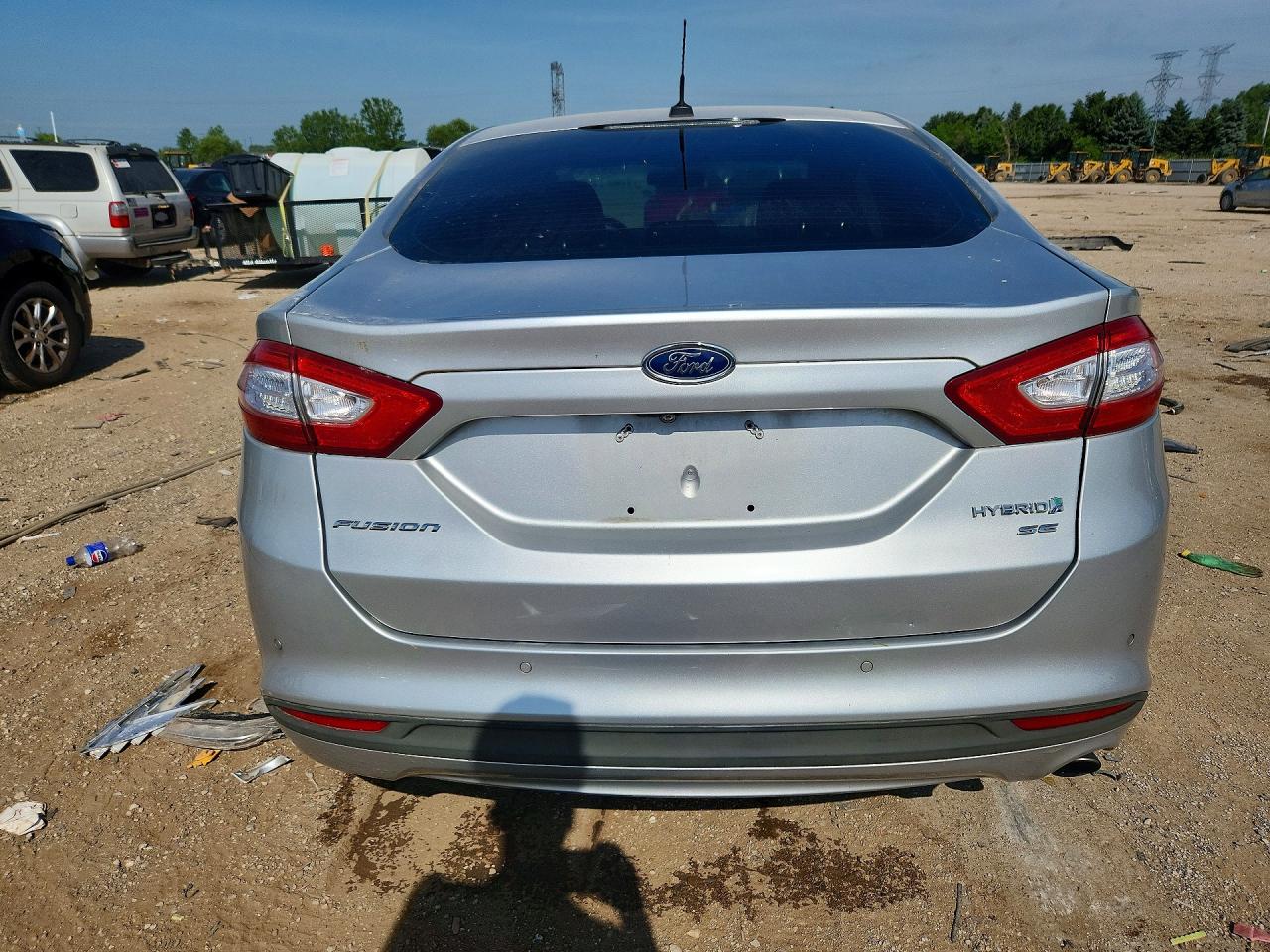 2015 Ford Fusion Se Hybrid Silver vin: 3FA6P0LU3FR292777
