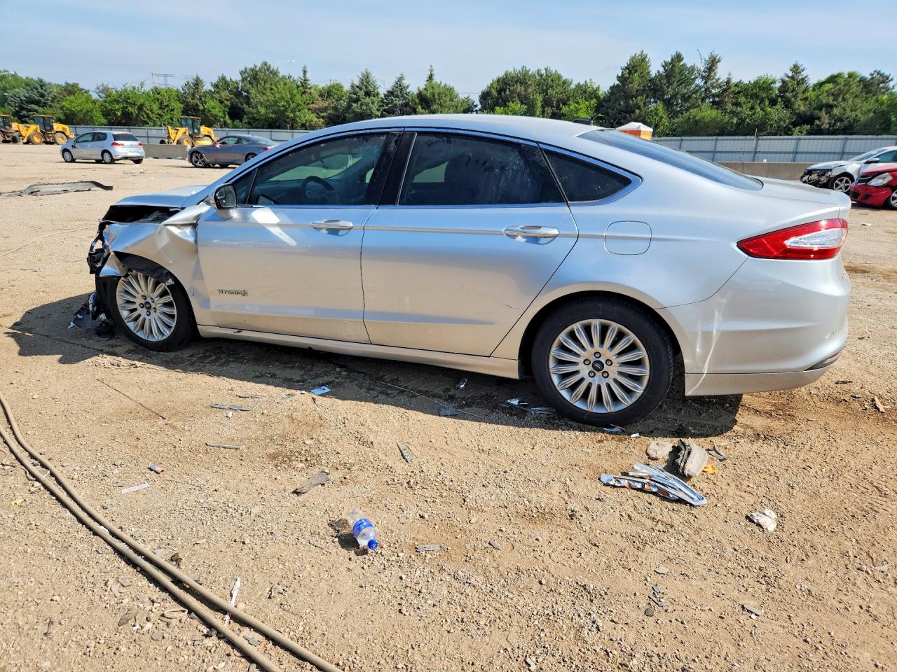 2015 Ford Fusion Se Hybrid Silver vin: 3FA6P0LU3FR292777
