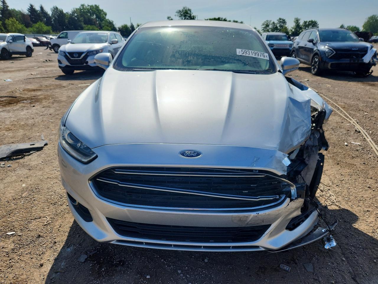 2015 Ford Fusion Se Hybrid Silver vin: 3FA6P0LU3FR292777