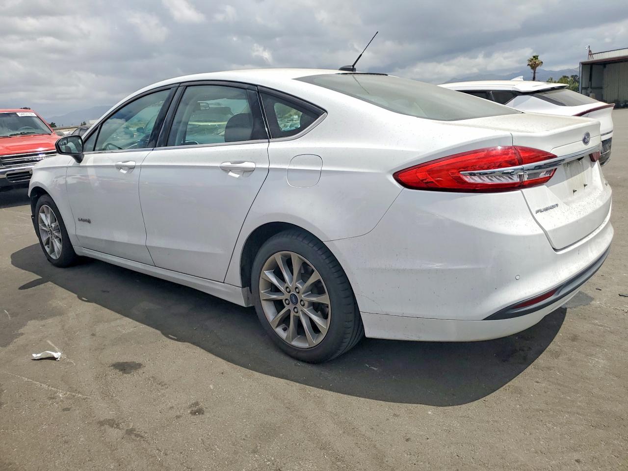 2017 Ford Fusion Se Hybrid White vin: 3FA6P0LU3HR301478