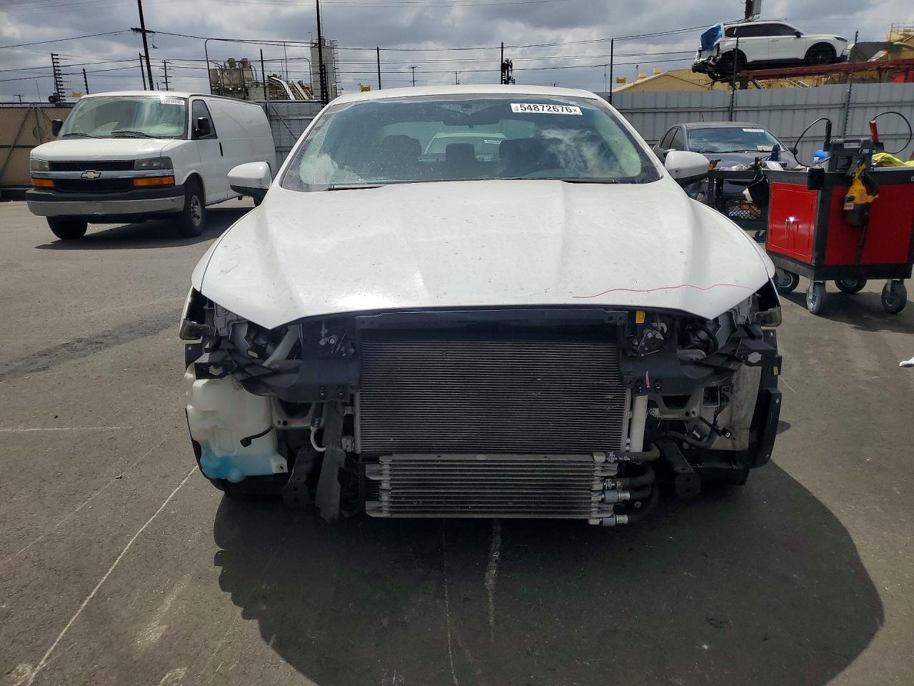 2017 Ford Fusion Se Hybrid White vin: 3FA6P0LU3HR301478