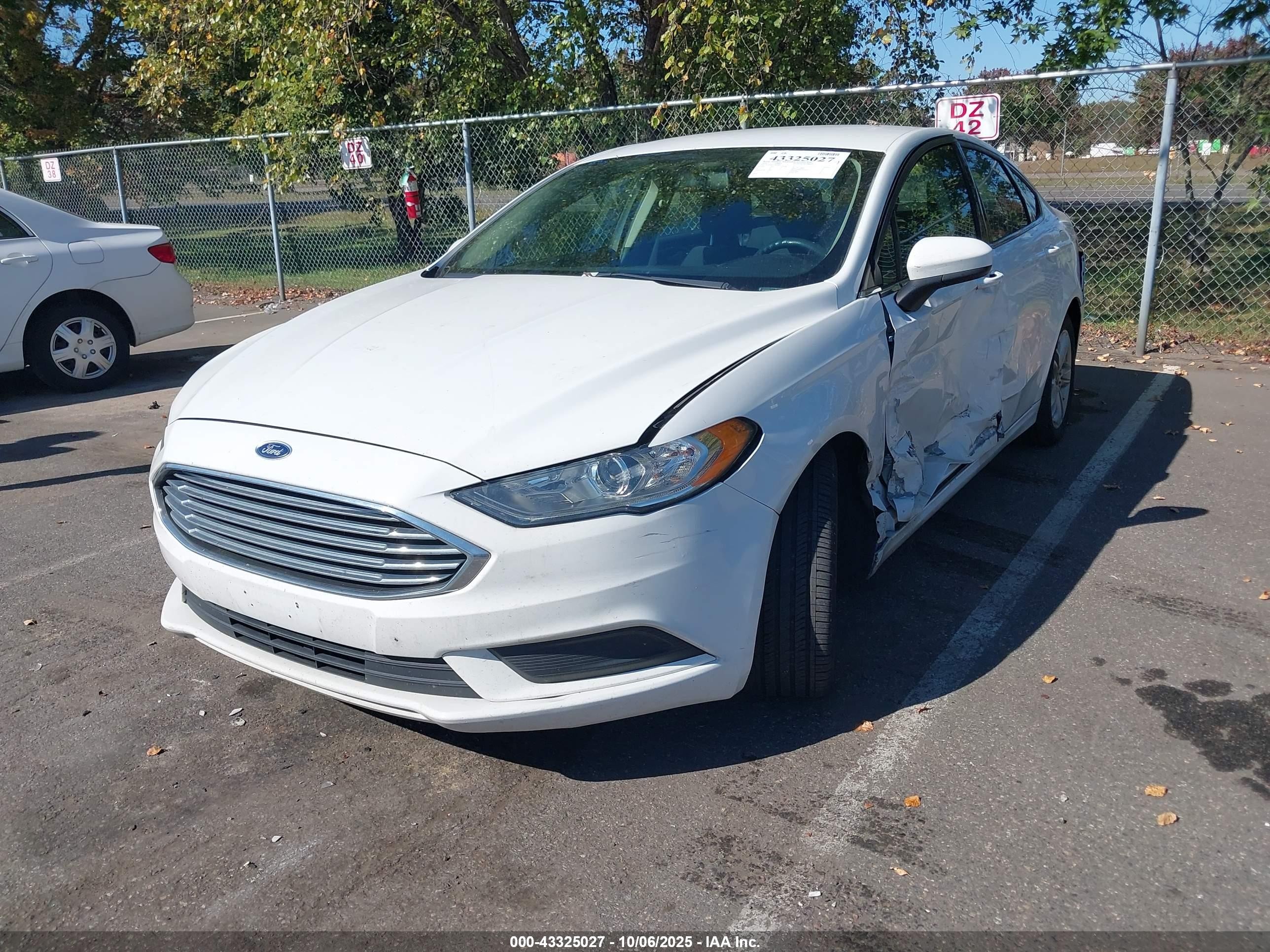 2018 Ford Fusion Hybrid Se White vin: 3FA6P0LU3JR188055
