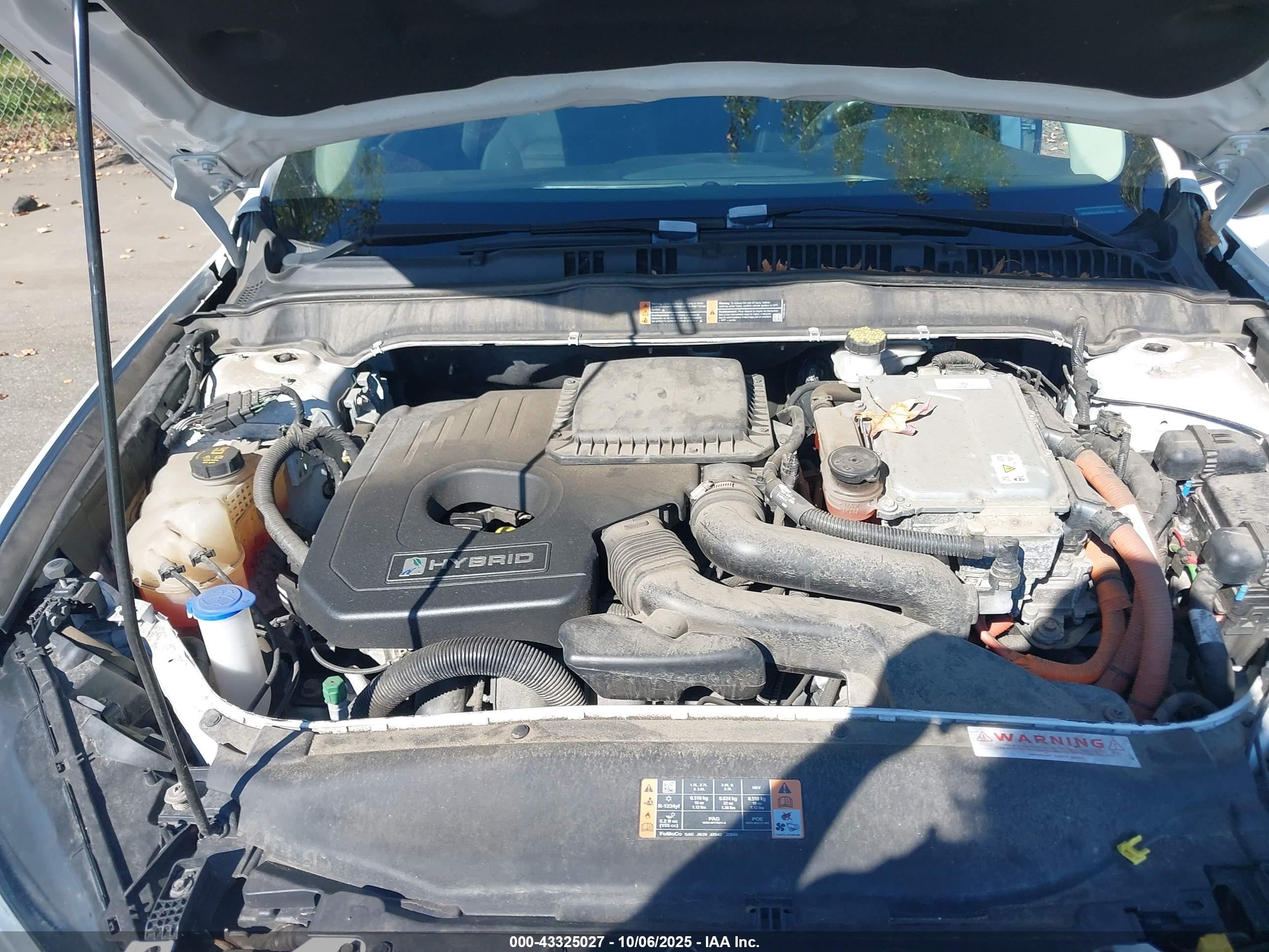 2018 Ford Fusion Hybrid Se White vin: 3FA6P0LU3JR188055