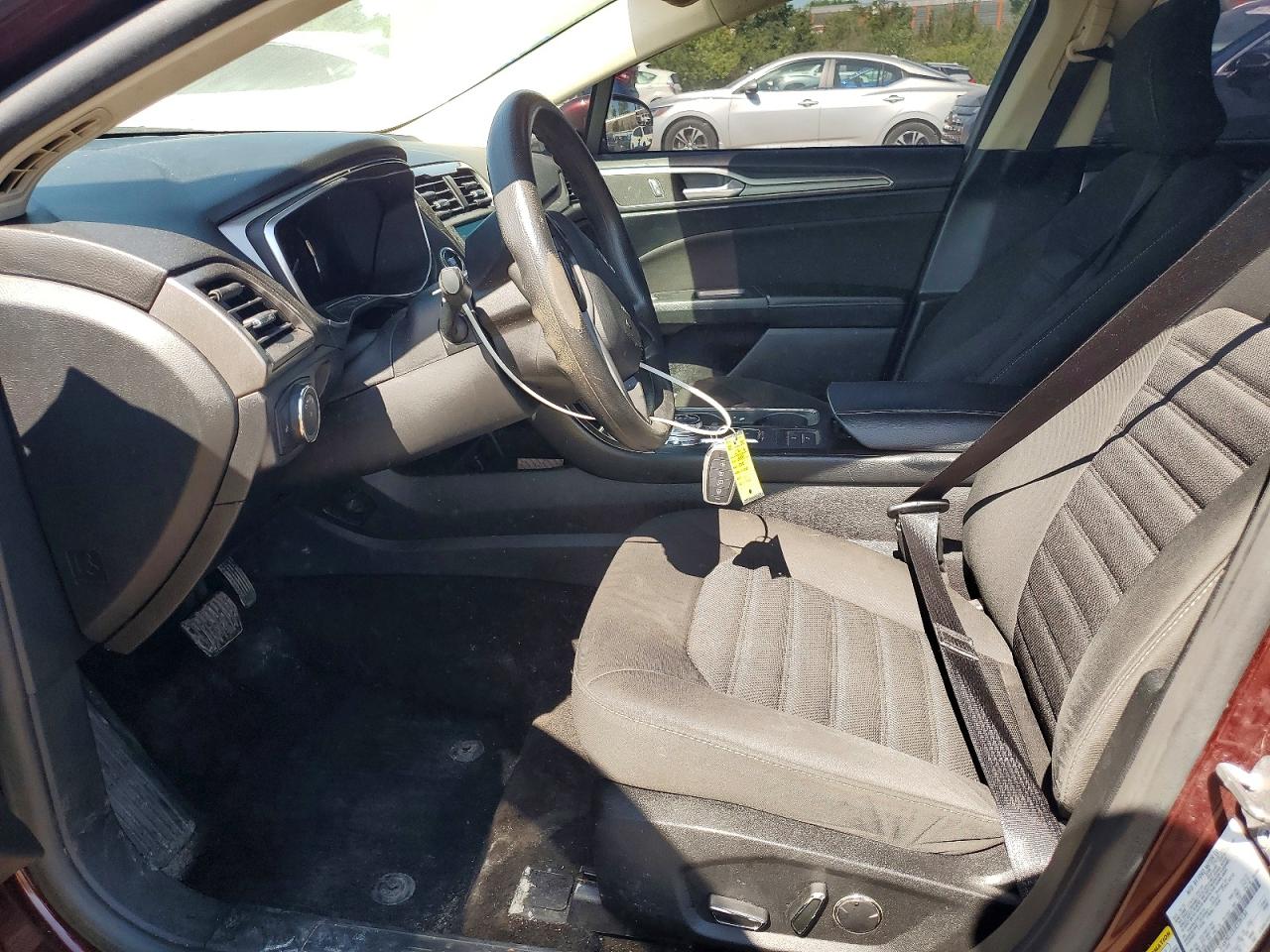 2018 Ford Fusion Se Hybrid Maroon vin: 3FA6P0LU3JR239134