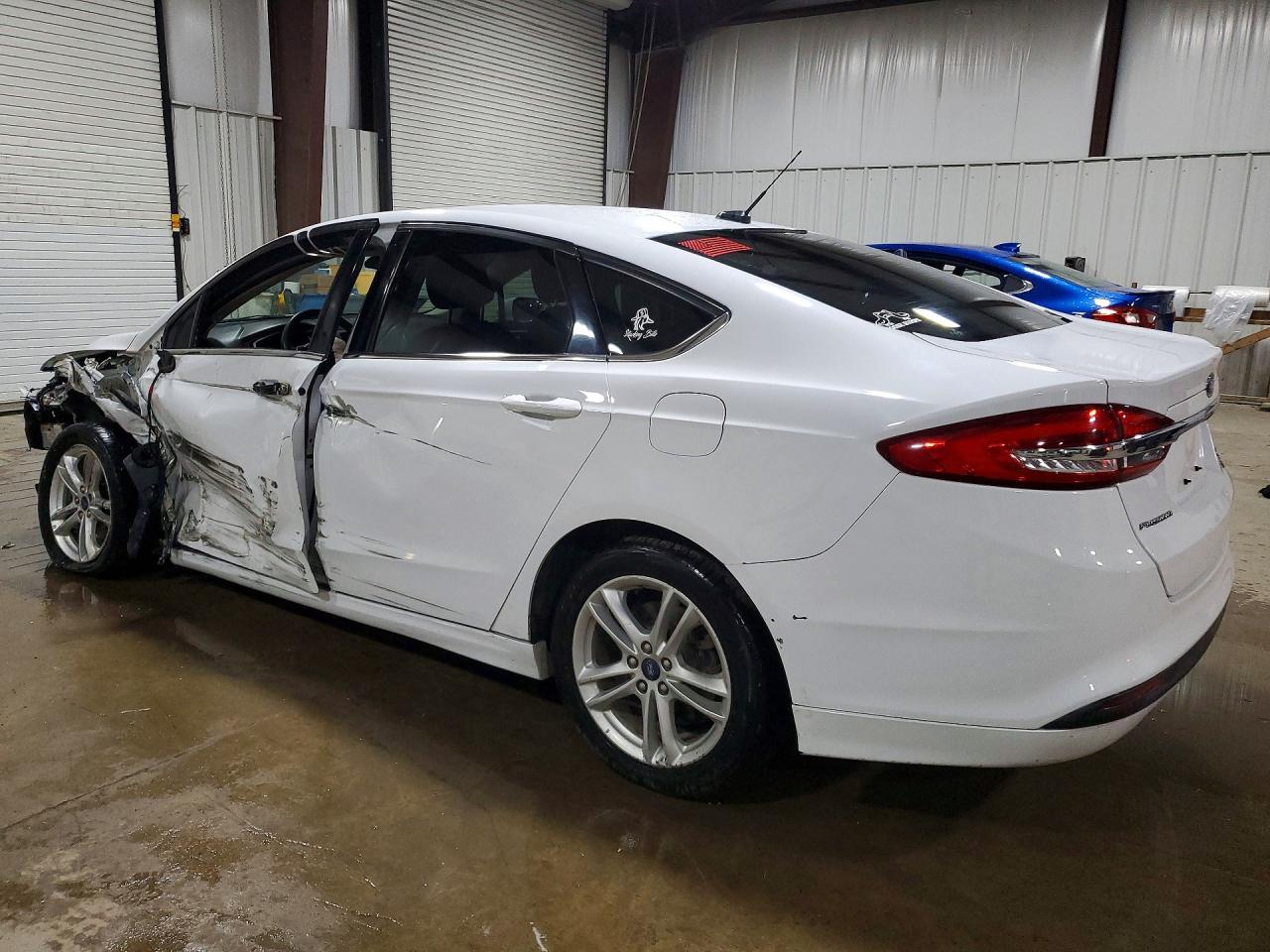 2018 Ford Fusion Se Hybrid White vin: 3FA6P0LU3JR241756