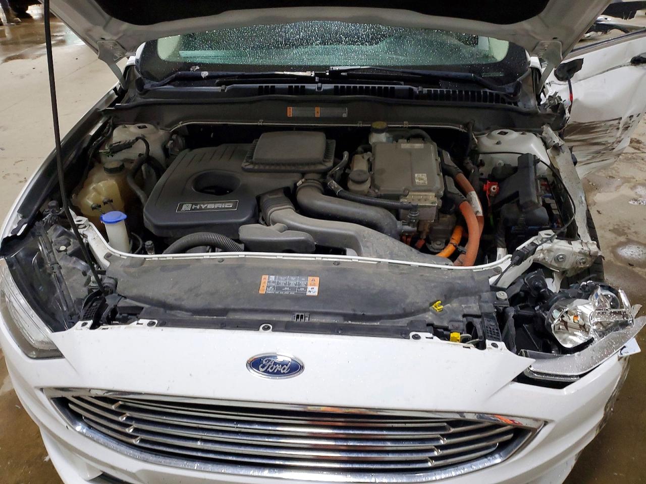 2018 Ford Fusion Se Hybrid White vin: 3FA6P0LU3JR241756