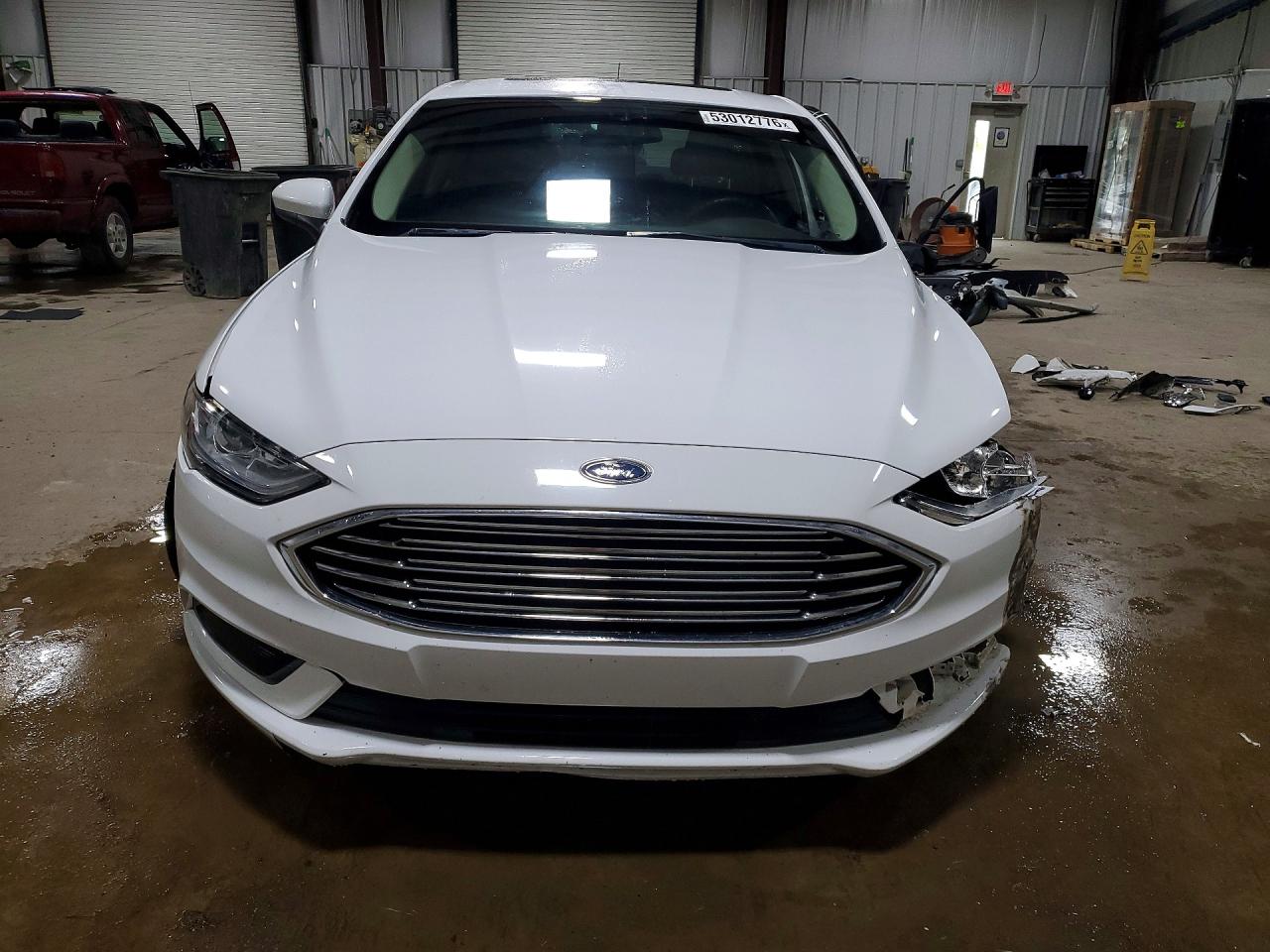 2018 Ford Fusion Se Hybrid White vin: 3FA6P0LU3JR241756