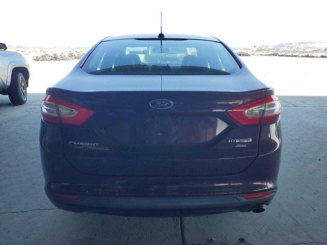 2013 Ford Fusion Se Hybrid Burgundy vin: 3FA6P0LU4DR184486