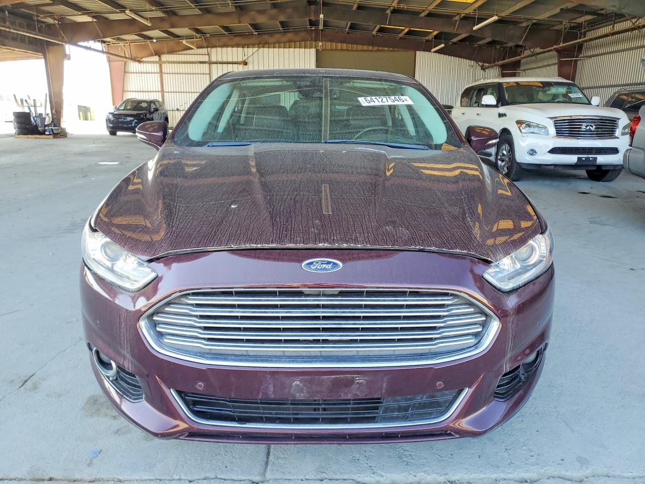 2013 Ford Fusion Se Hybrid Burgundy vin: 3FA6P0LU4DR184486
