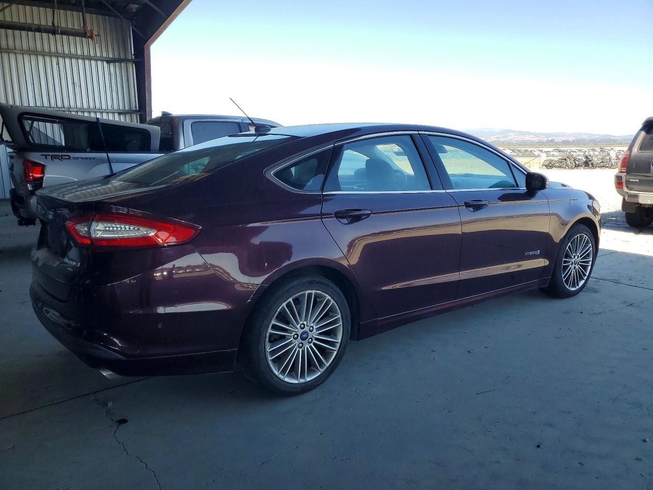 2013 Ford Fusion Se Hybrid Burgundy vin: 3FA6P0LU4DR184486
