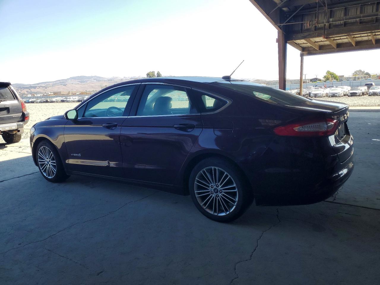 2013 Ford Fusion Se Hybrid Burgundy vin: 3FA6P0LU4DR184486
